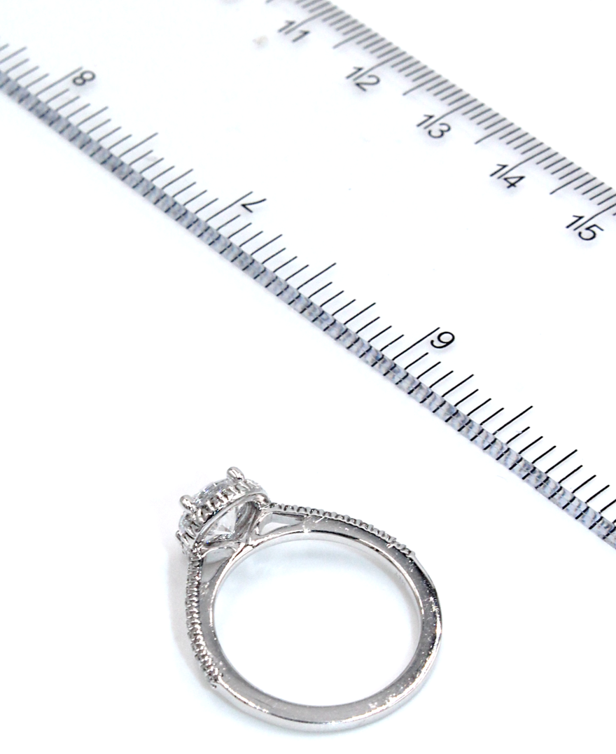 Ritani 1RZ3702 French-Set Halo Engagement Ring Setting