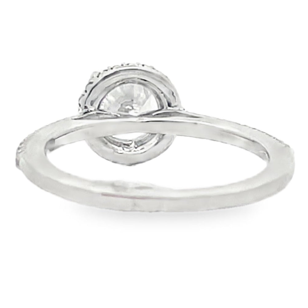 Ritani 1RZ3702 French-Set Halo Engagement Ring Setting for 6.5 Millimeter Round Center Stone