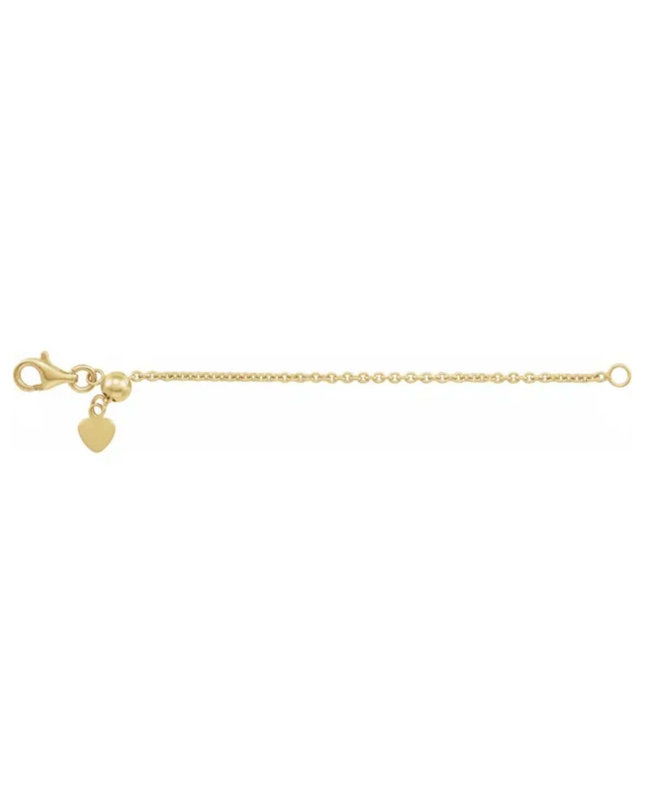 14K Yellow Gold Adjustable Chain Extender