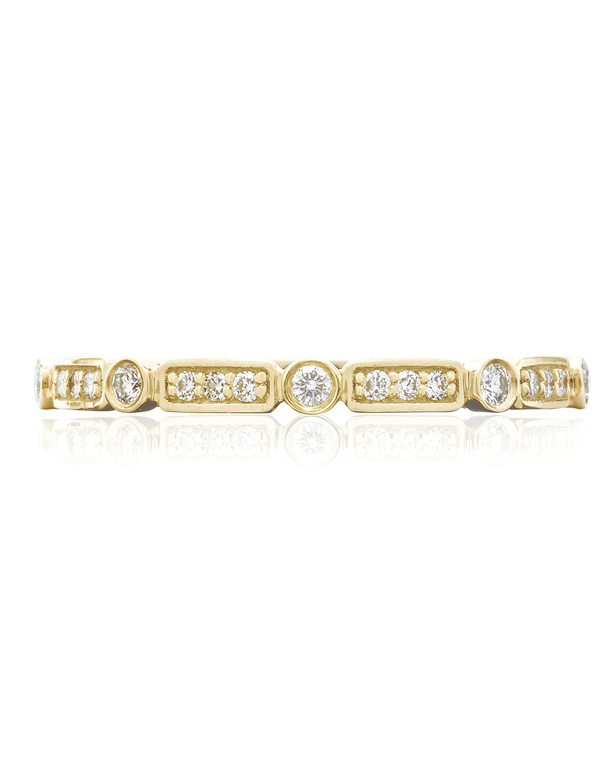Tacori 202-2 ET Y Sculpted Crescent Eternity Ring in 18K Yellow Gold