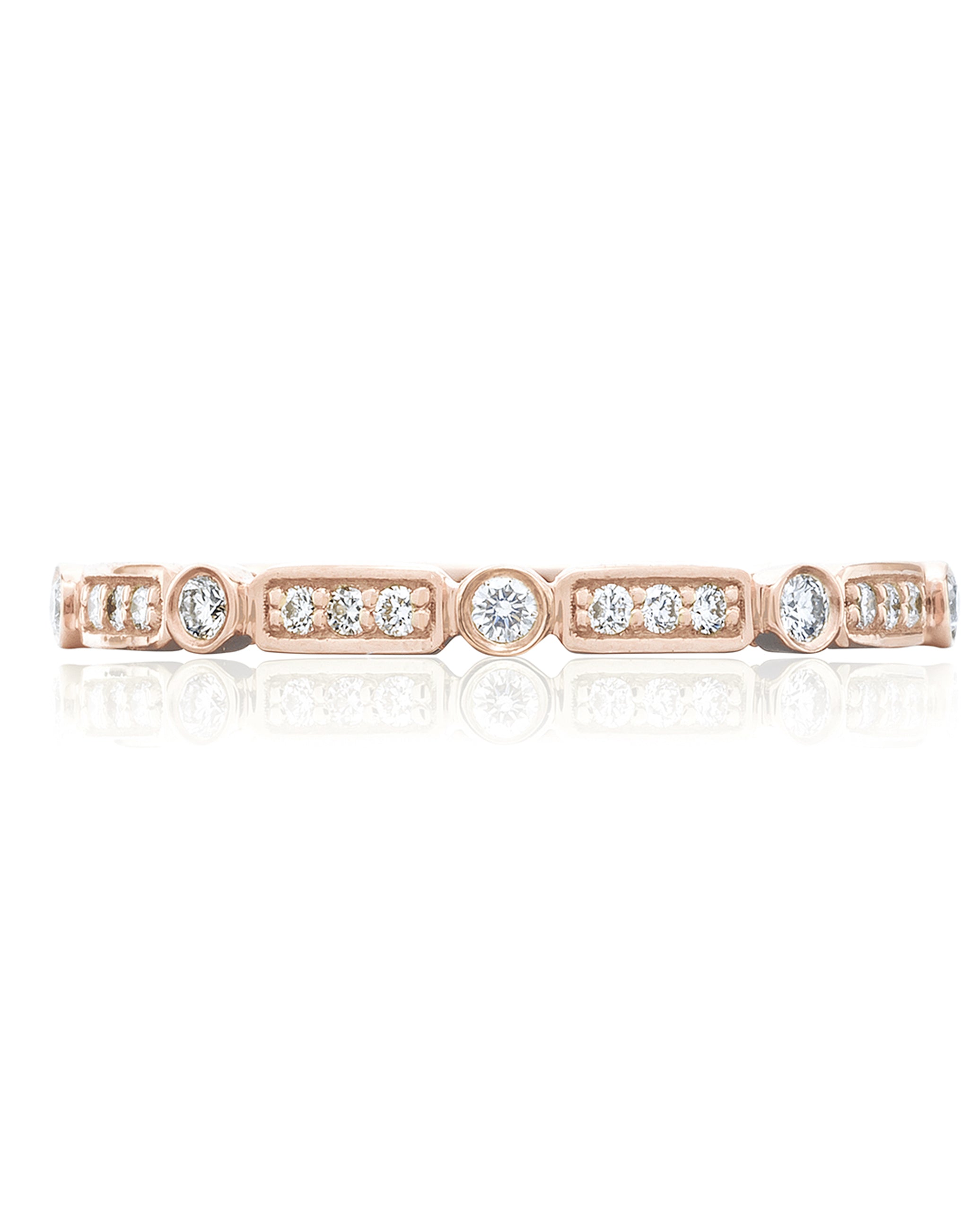 Tacori 202-2ETPK Sculpted Crescent 18K Rose Gold Eternity Ring