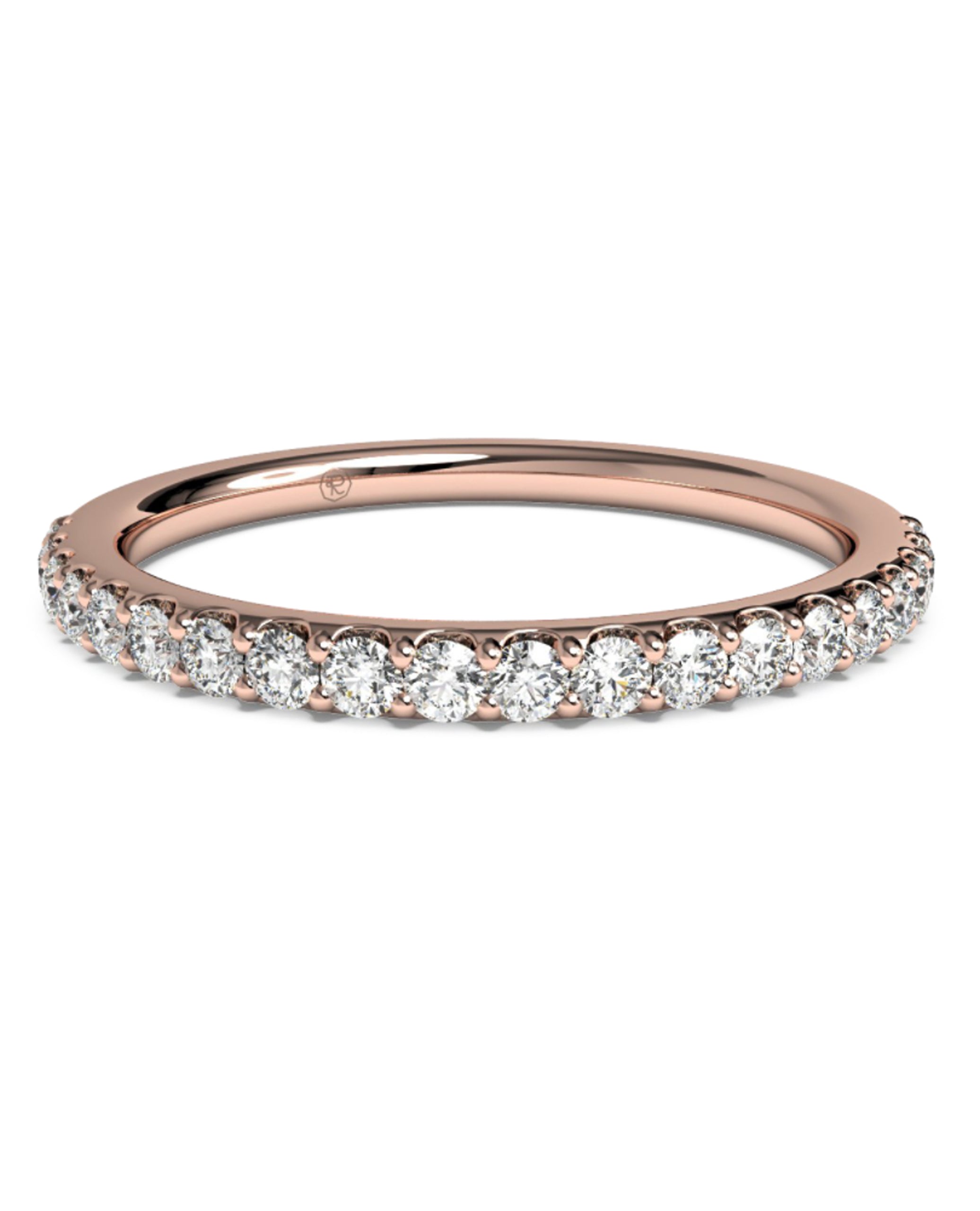 Ritani 21323R Rose Gold French Set Band