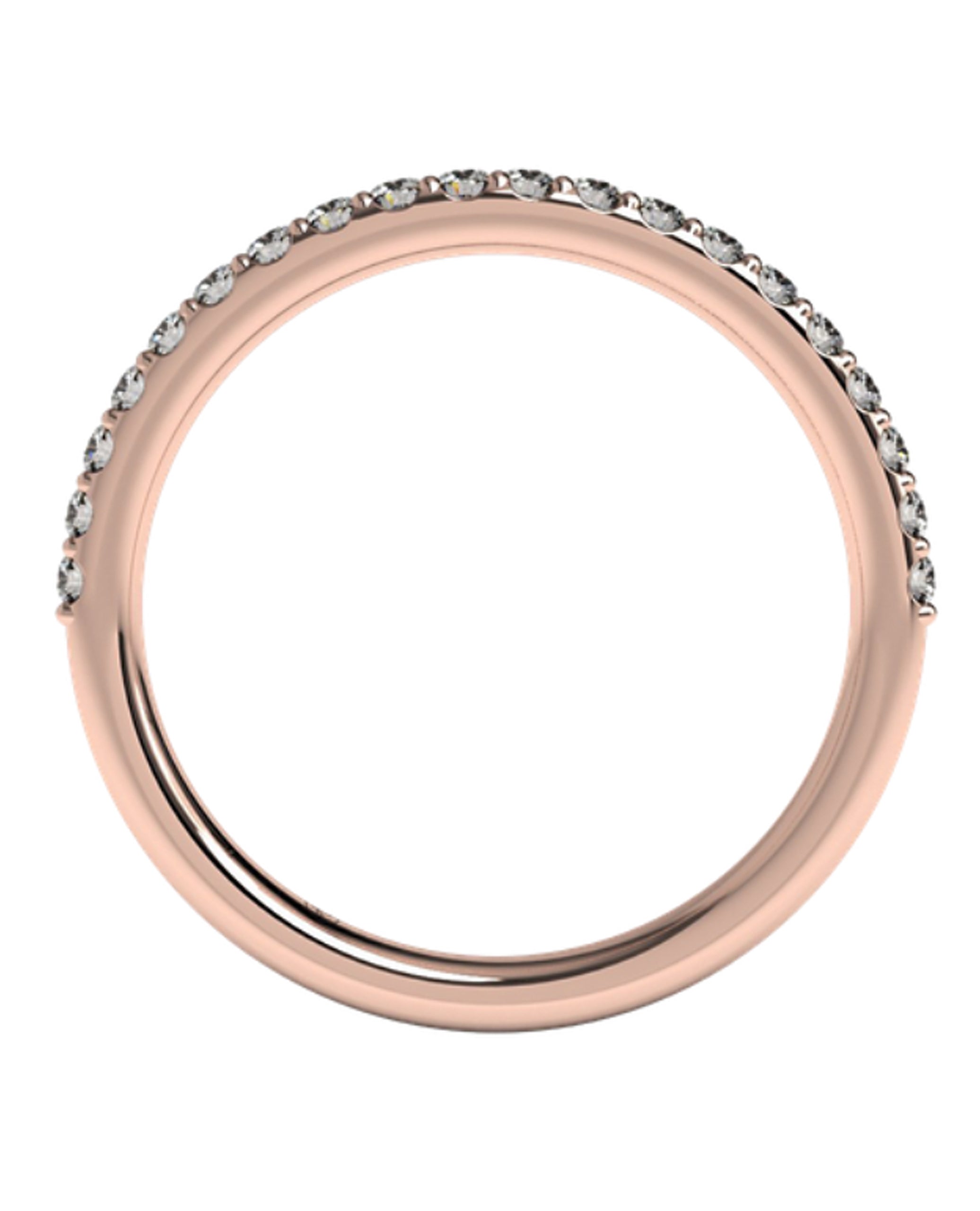 Ritani 21323R Rose Gold French Set Band