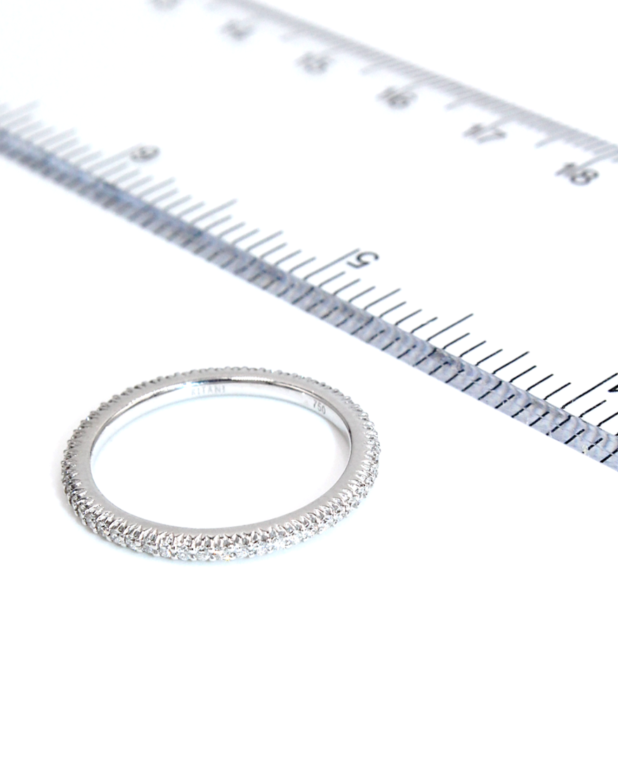 Ritani 21323 Bella Vita 18k White Gold Diamond Eternity Band 0.28 Carats