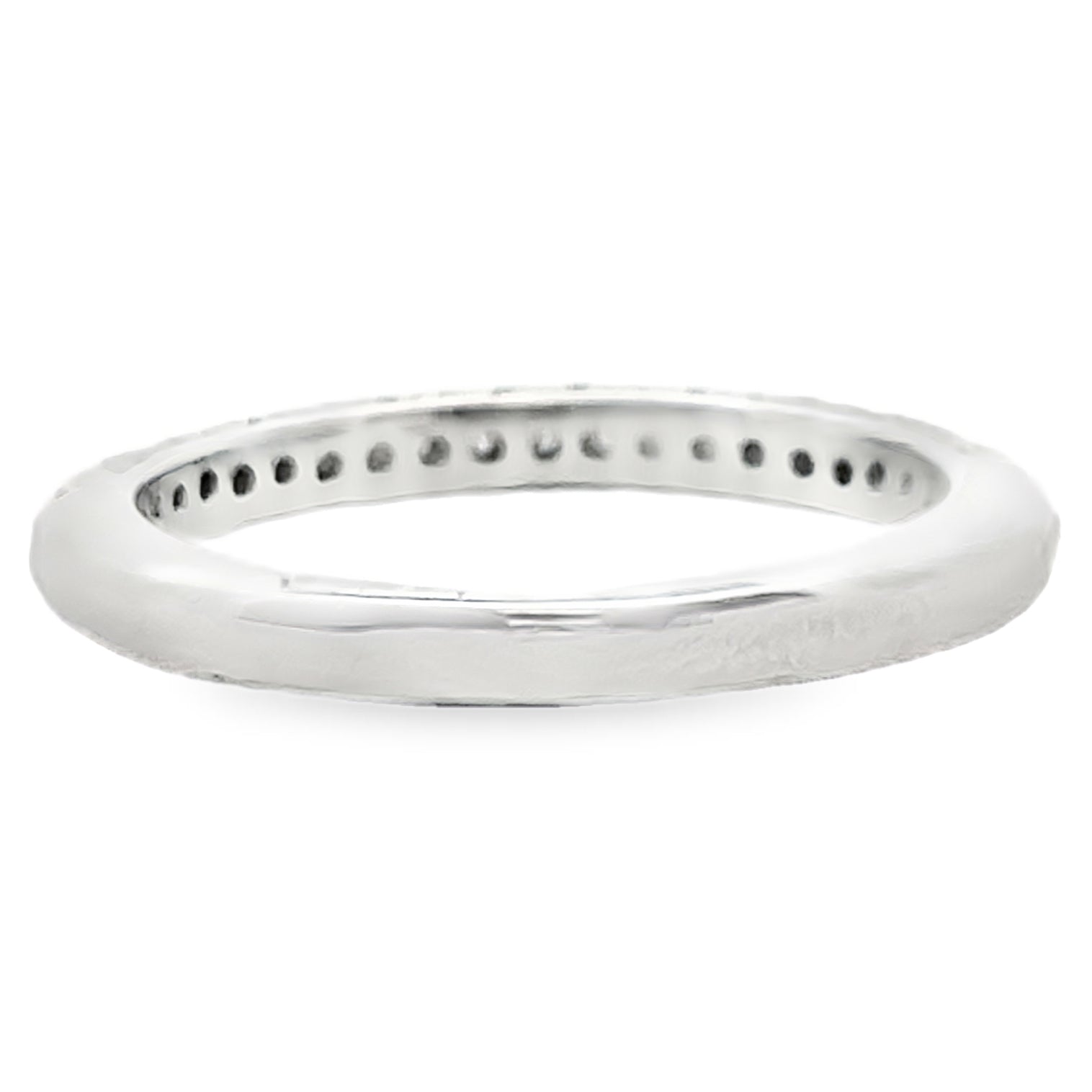 Ritani 21340CR "Masterwork" Collection 14K White Gold Pave Set Diamond Wedding Band 0.83 Carats