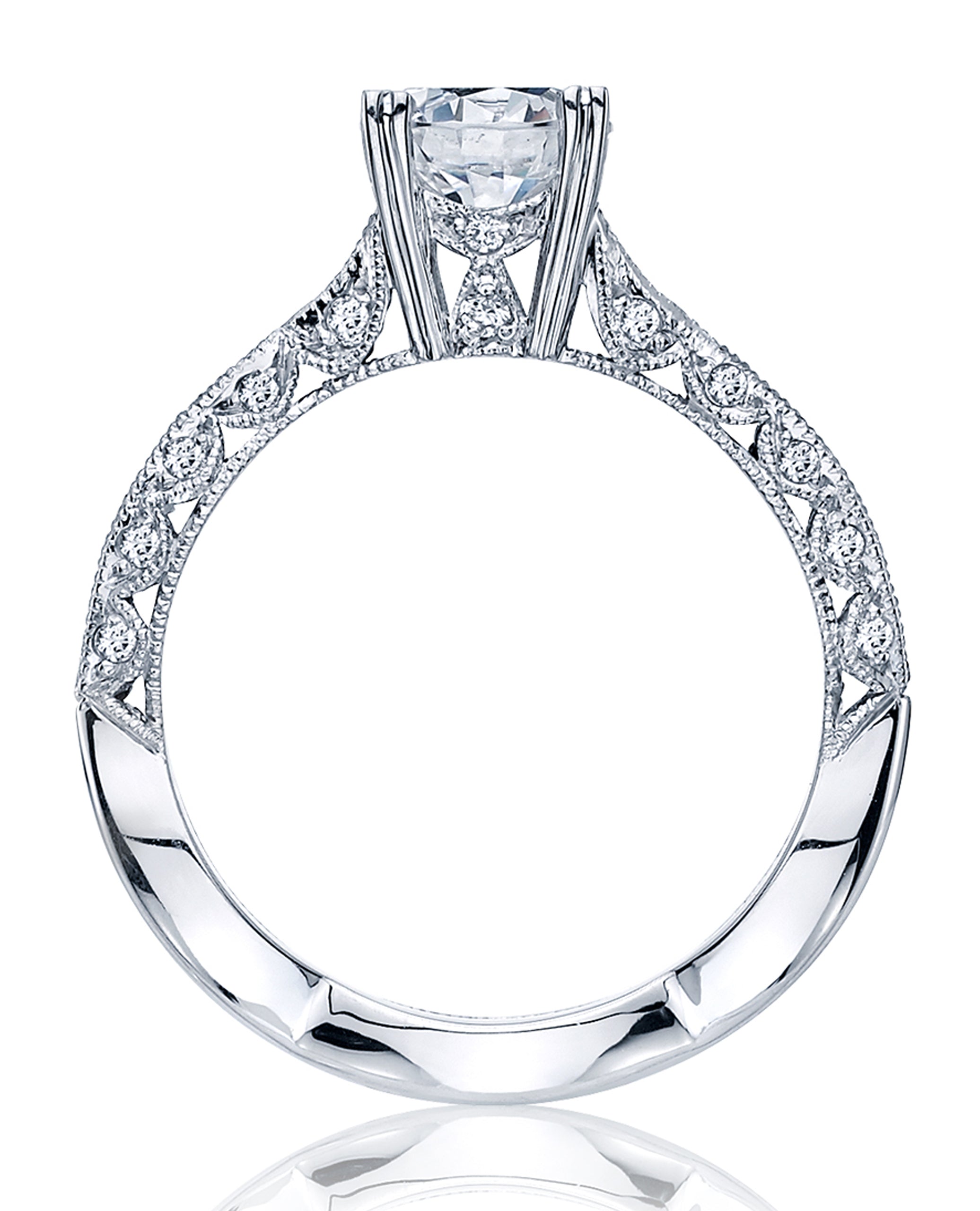 Tacori 2578 RD7.51/2W Classic Crescent Engagement Ring