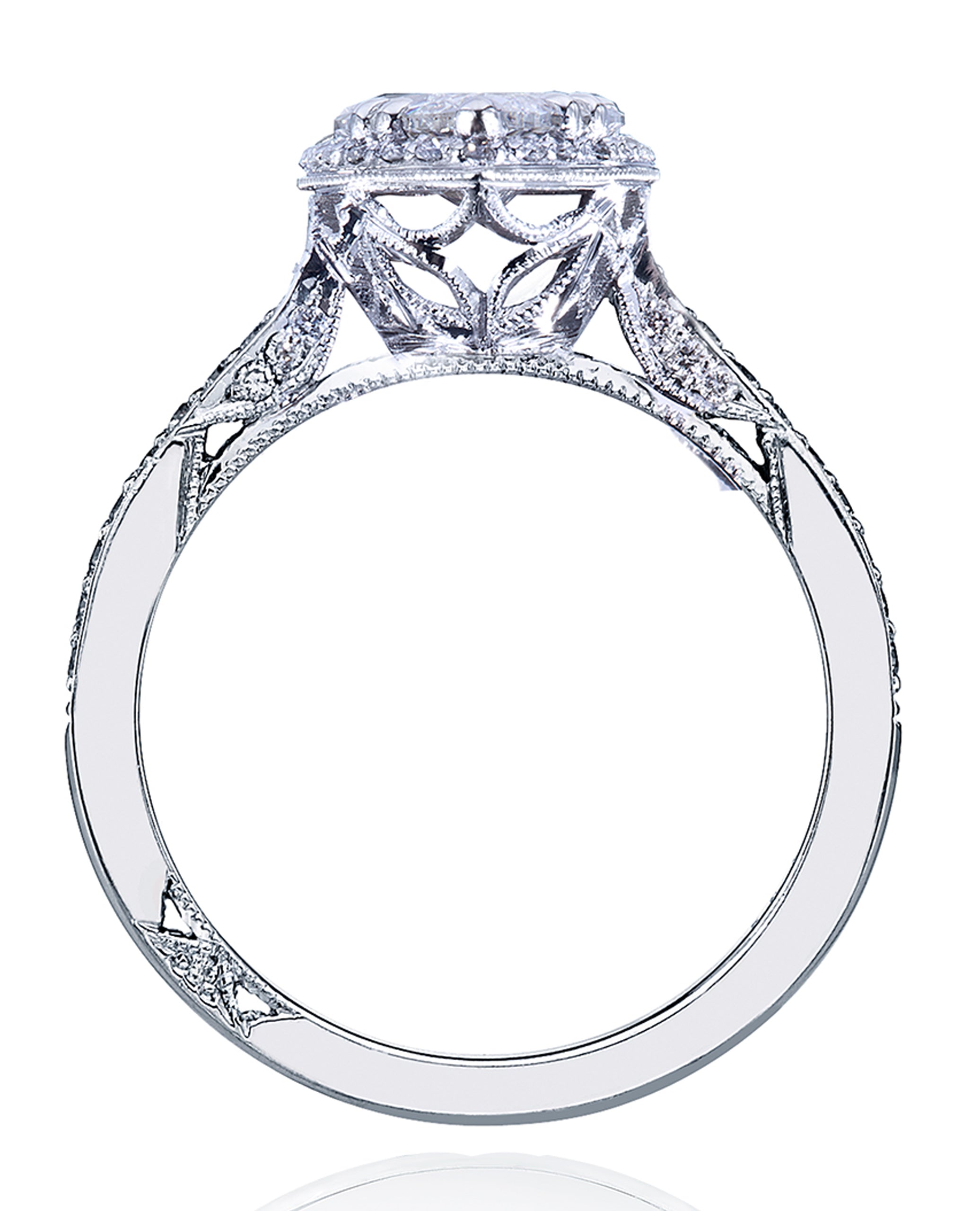 Tacori 2620 PS10X7P Dantela Platinum Engagement Ring