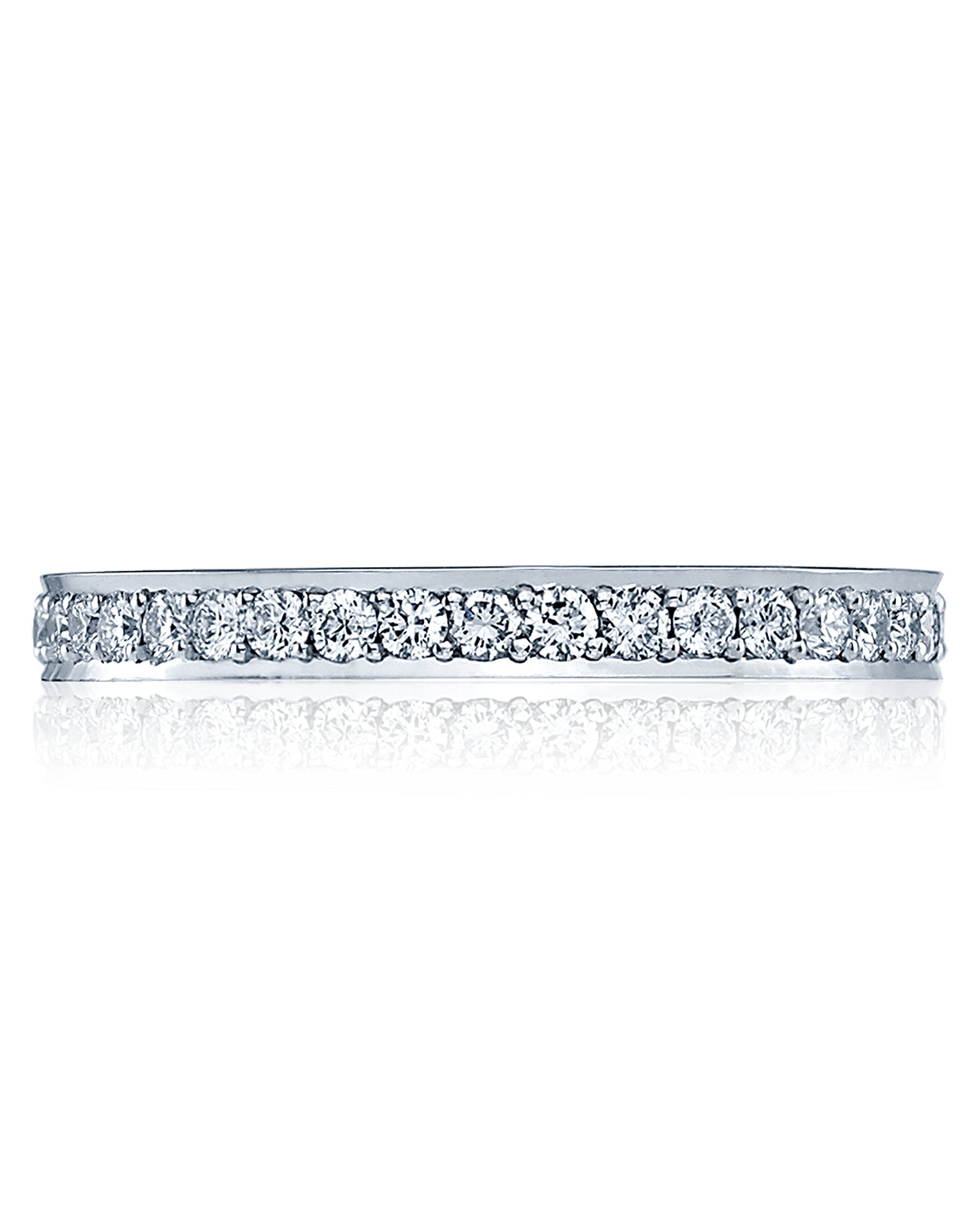 Tacori 2630 B LGP Half Way Diamond 0.29 Carats Dantela Platinum Wedding Band Large