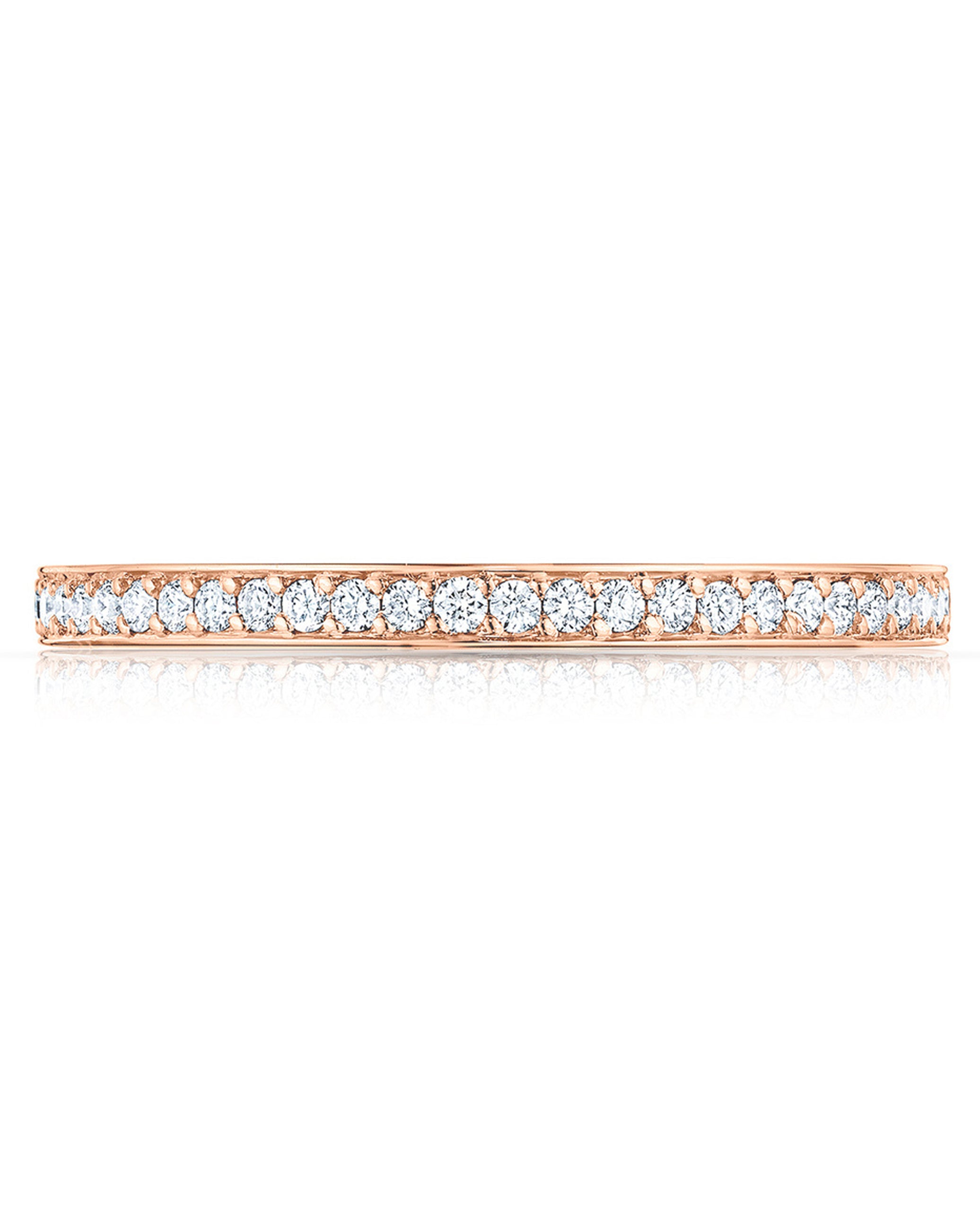Tacori 2630 BMD Dantela 18K Rose Gold Eternity Band Size 6.5