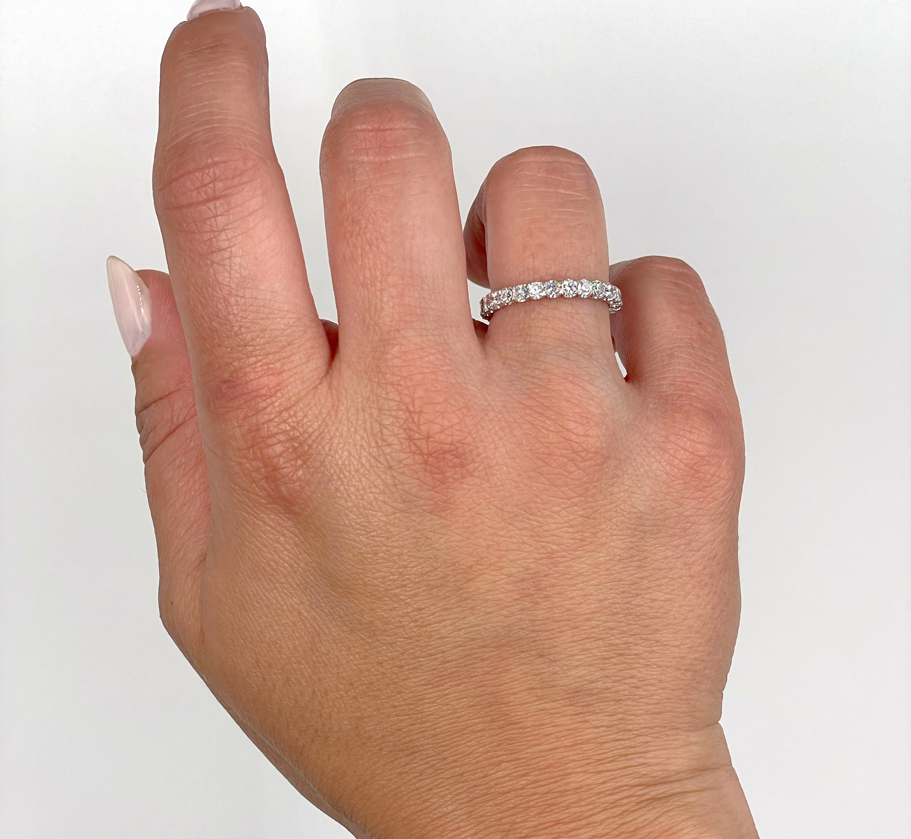 Ritani 32720ARWG 18K Eternity Band with Diamonds 1.30 Carats