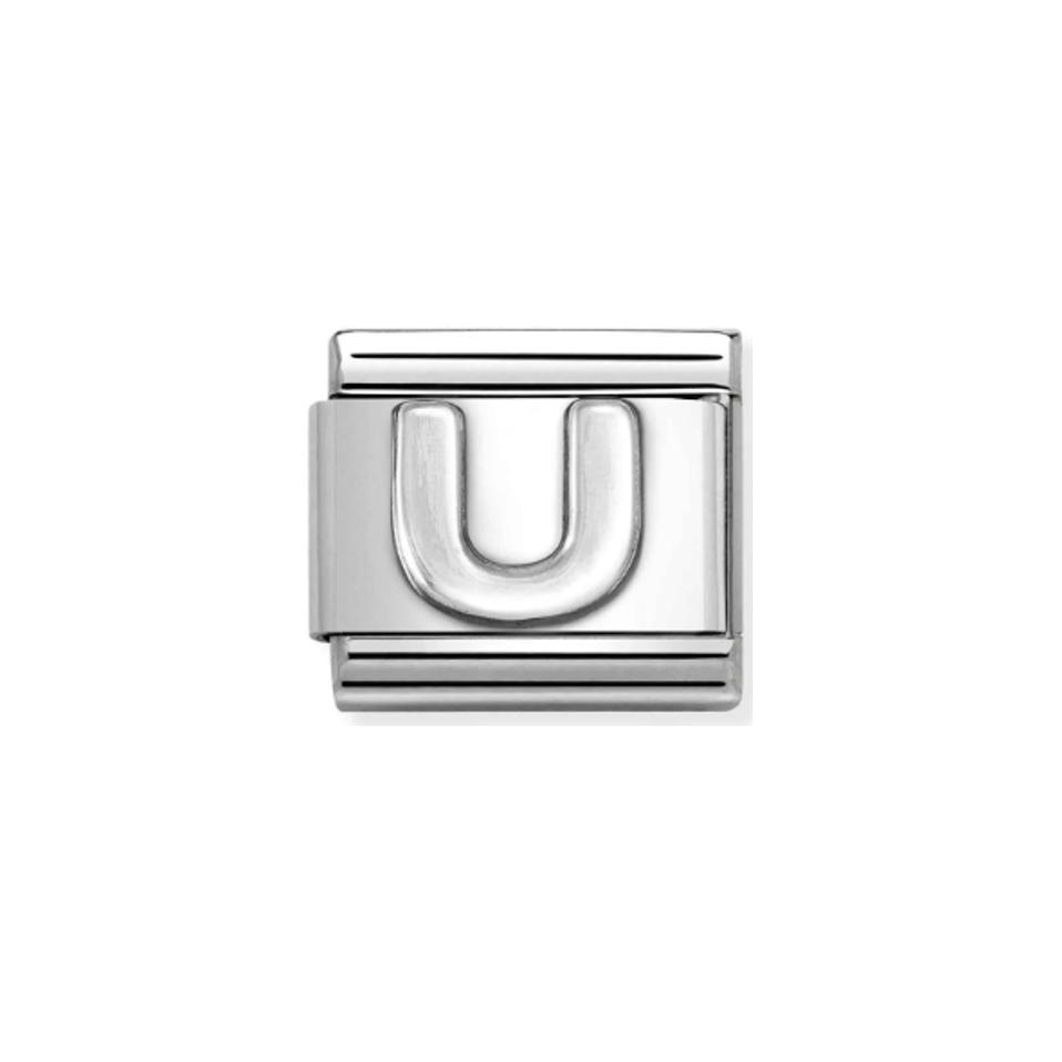 Nomination Composable 330113/21 Silver U Initial