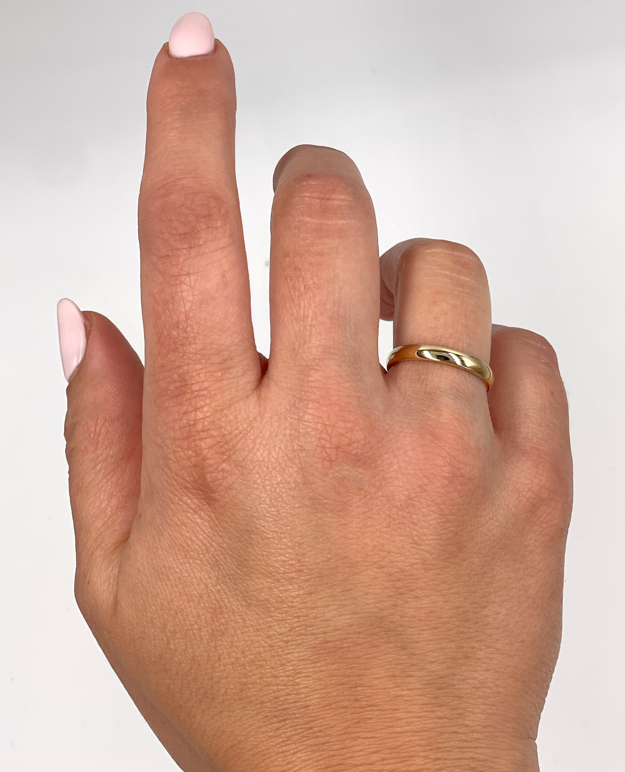 14K Yellow Gold 3mm Wide Band