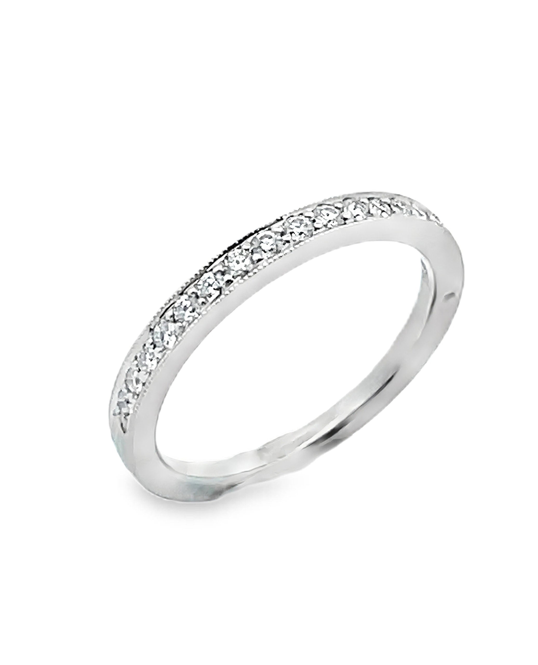 Platinum Scott Kay 'Contemporary' Band with Diamonds