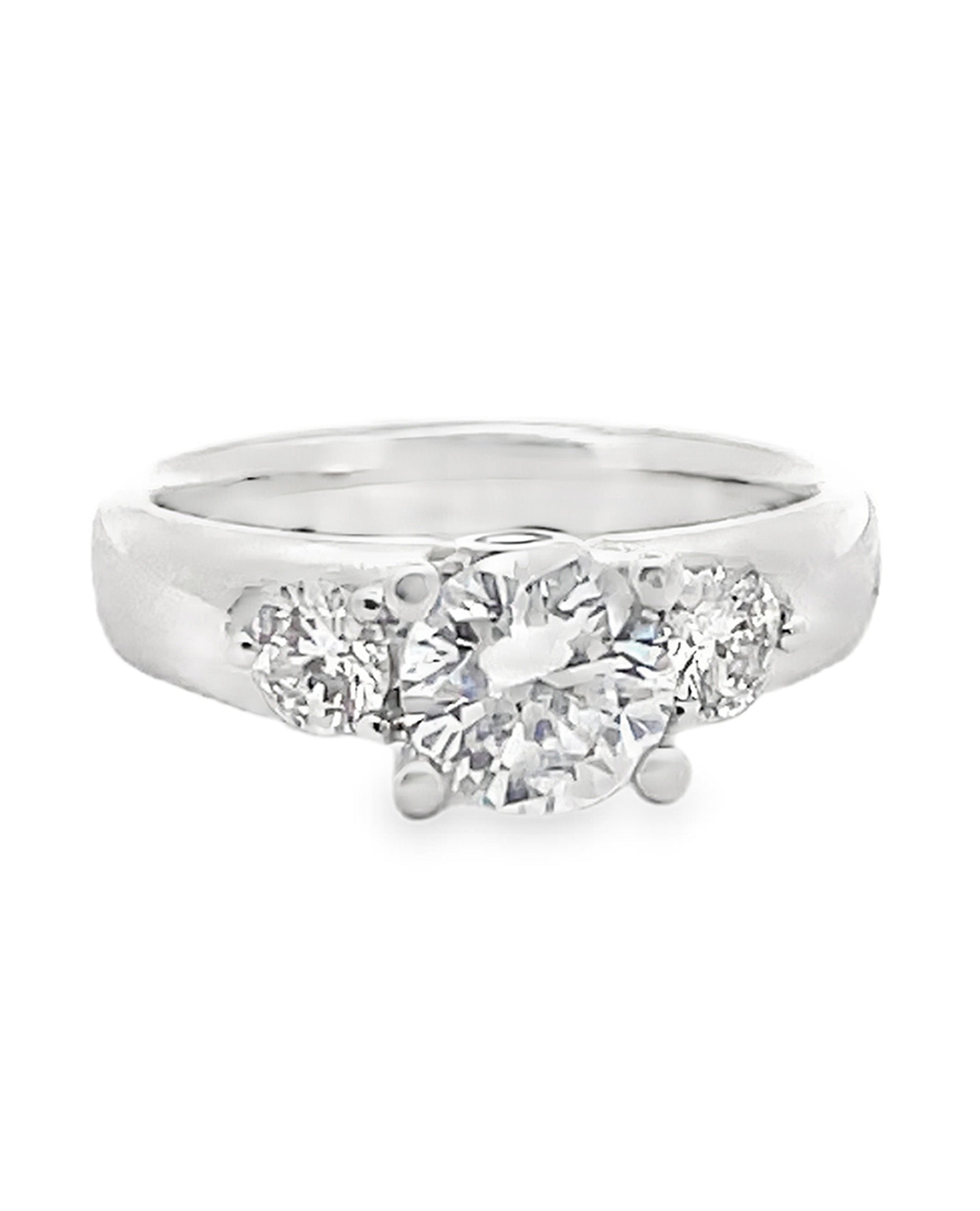 Scott Kay M1082 Contemporary Platinum Engagement Ring with 0.46 Carats