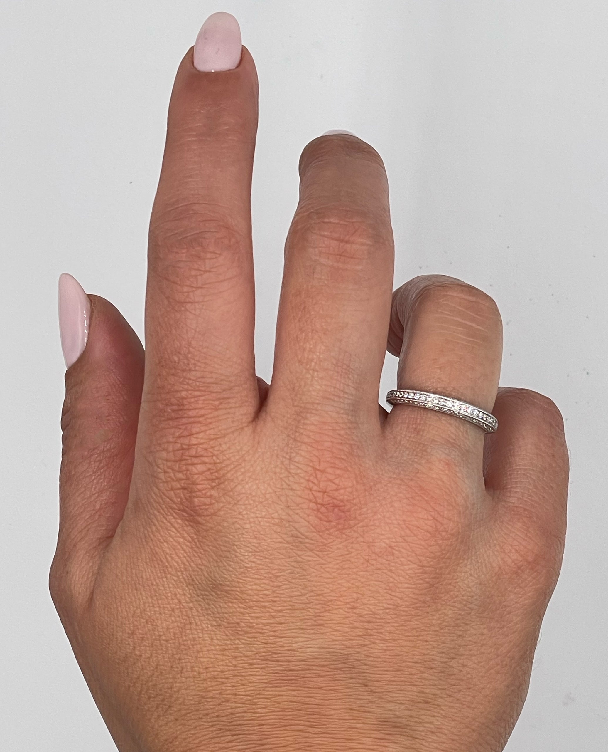 Kirk Kara SS6947A-B1 Carmella Hand Engraved Wedding Band