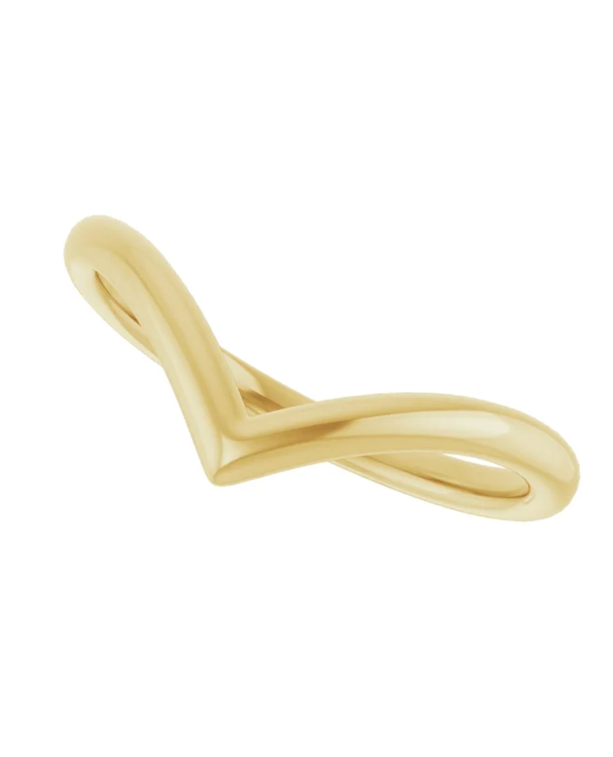14K Yellow Gold Contour Ring