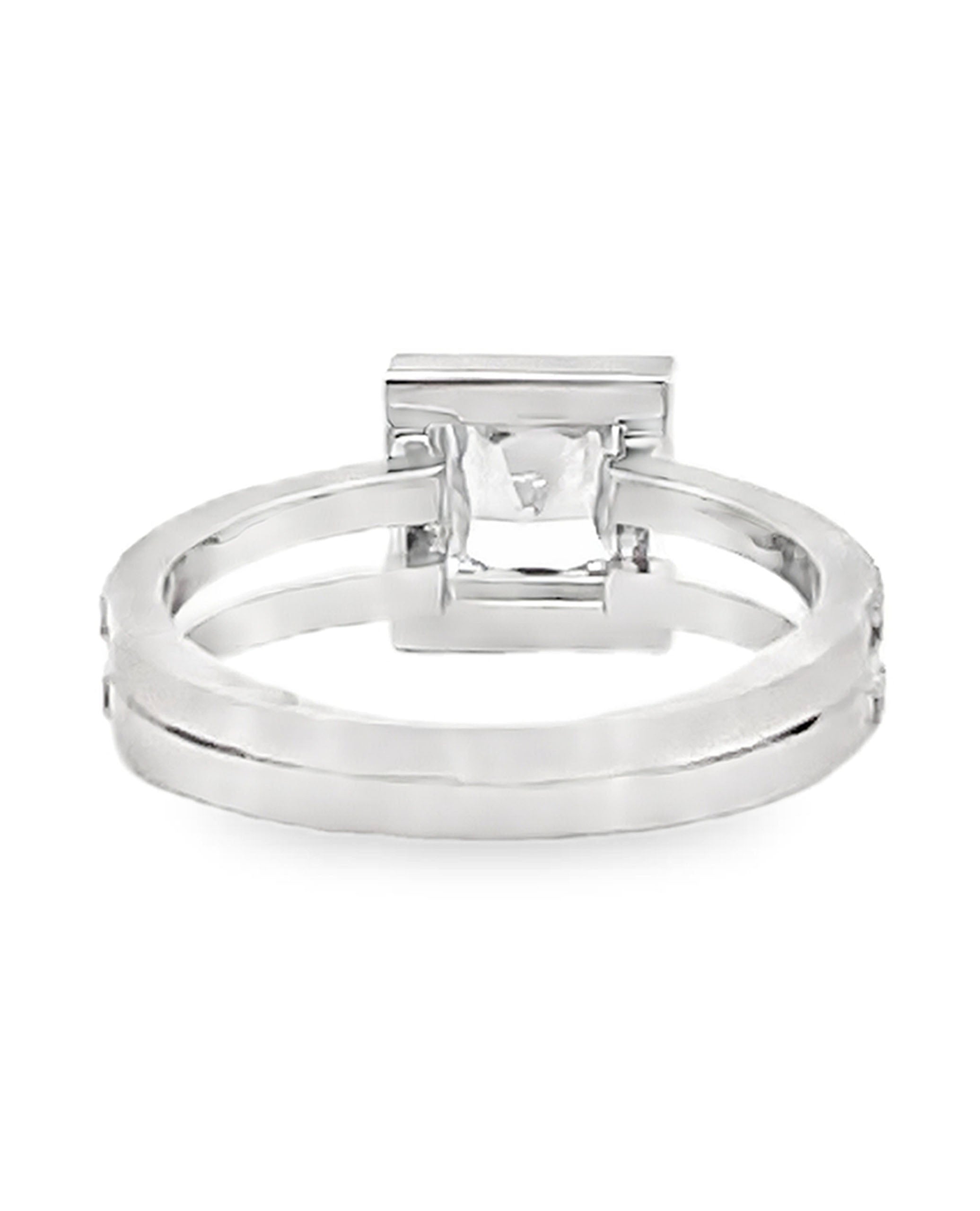 Simon G. 18K White Gold Diamond Ring