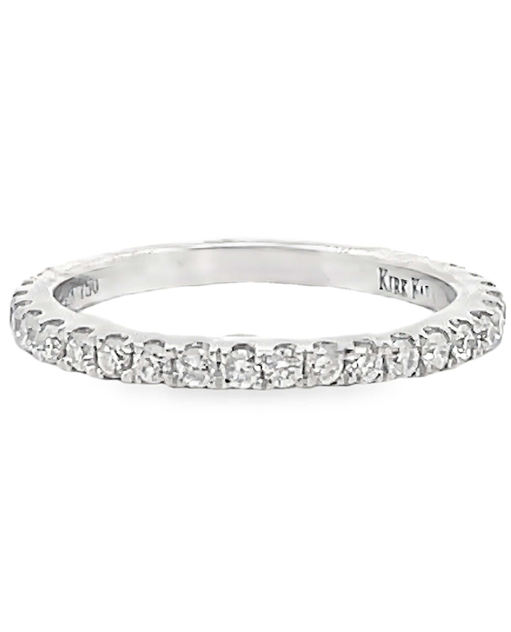 Kirk Kara K1000D-B Carmella 18K White Gold Diamond Wedding Band