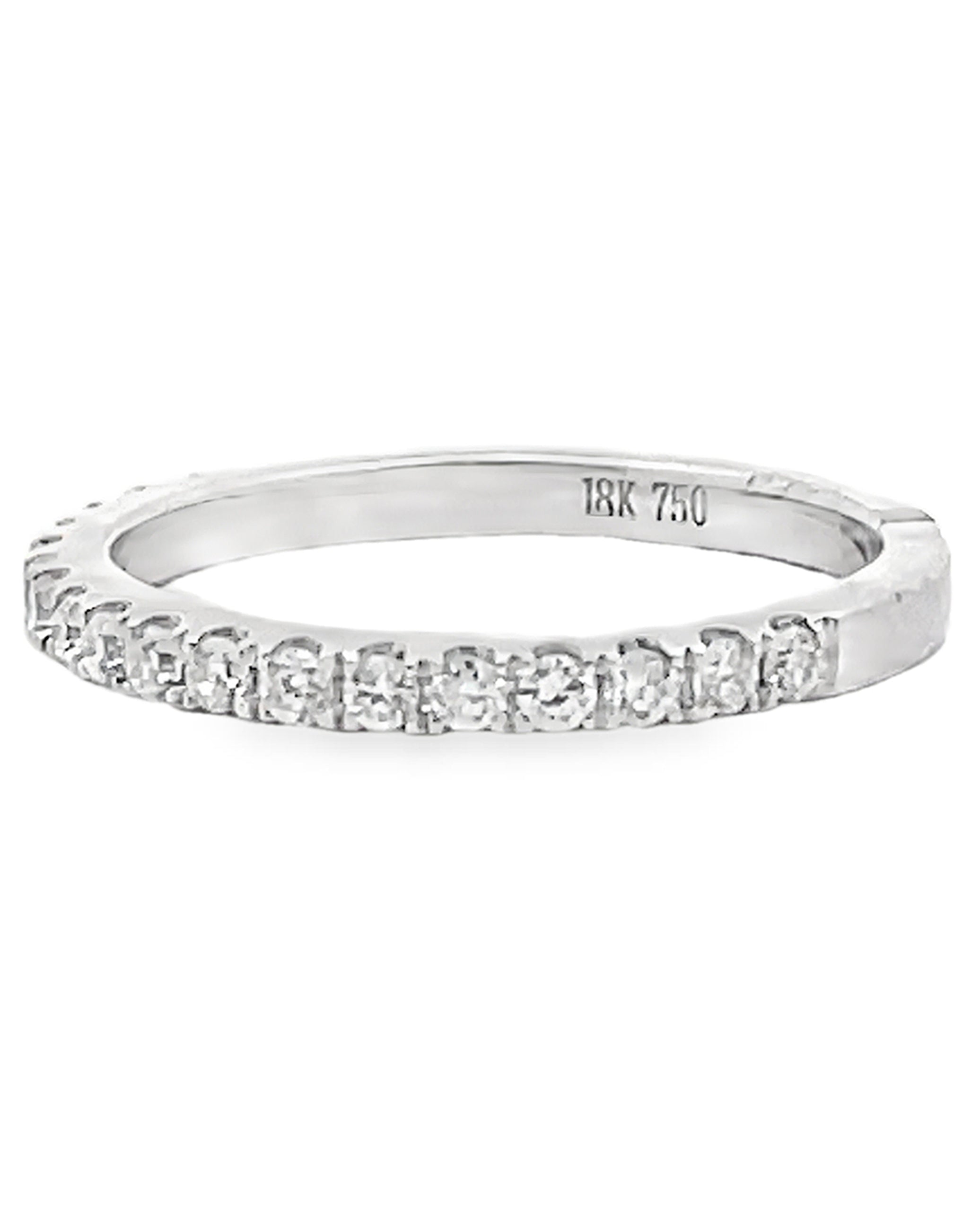 Kirk Kara K1000D-B Carmella 18K White Gold Diamond Wedding Band