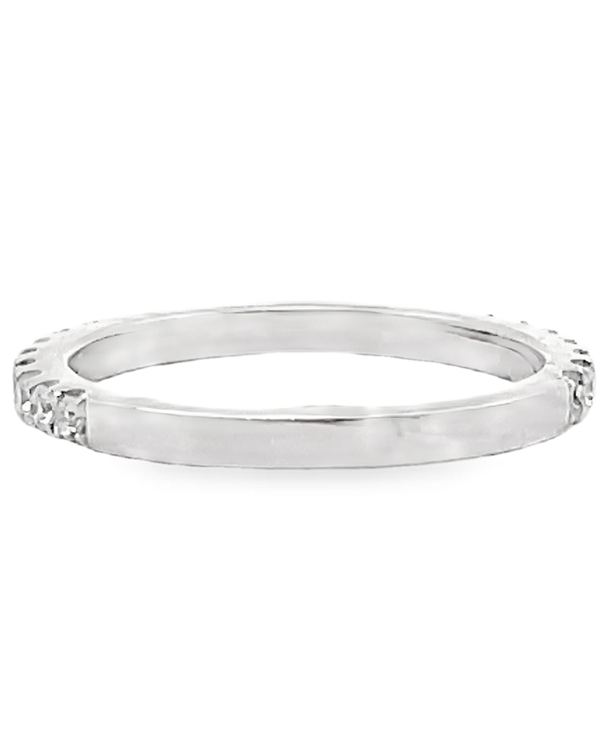 Kirk Kara K1000D-B Carmella 18K White Gold Diamond Wedding Band