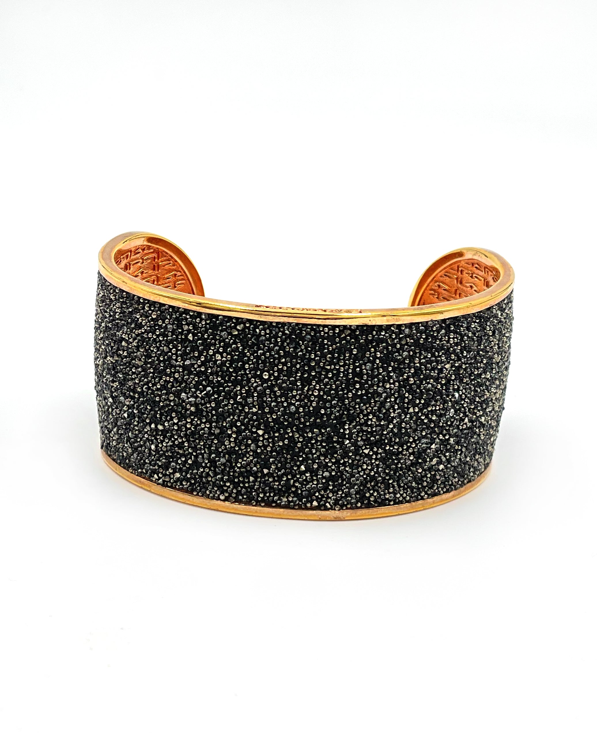 Rebecca Gioielli Bronze with Swarovski Crystal Cuff Bracelet