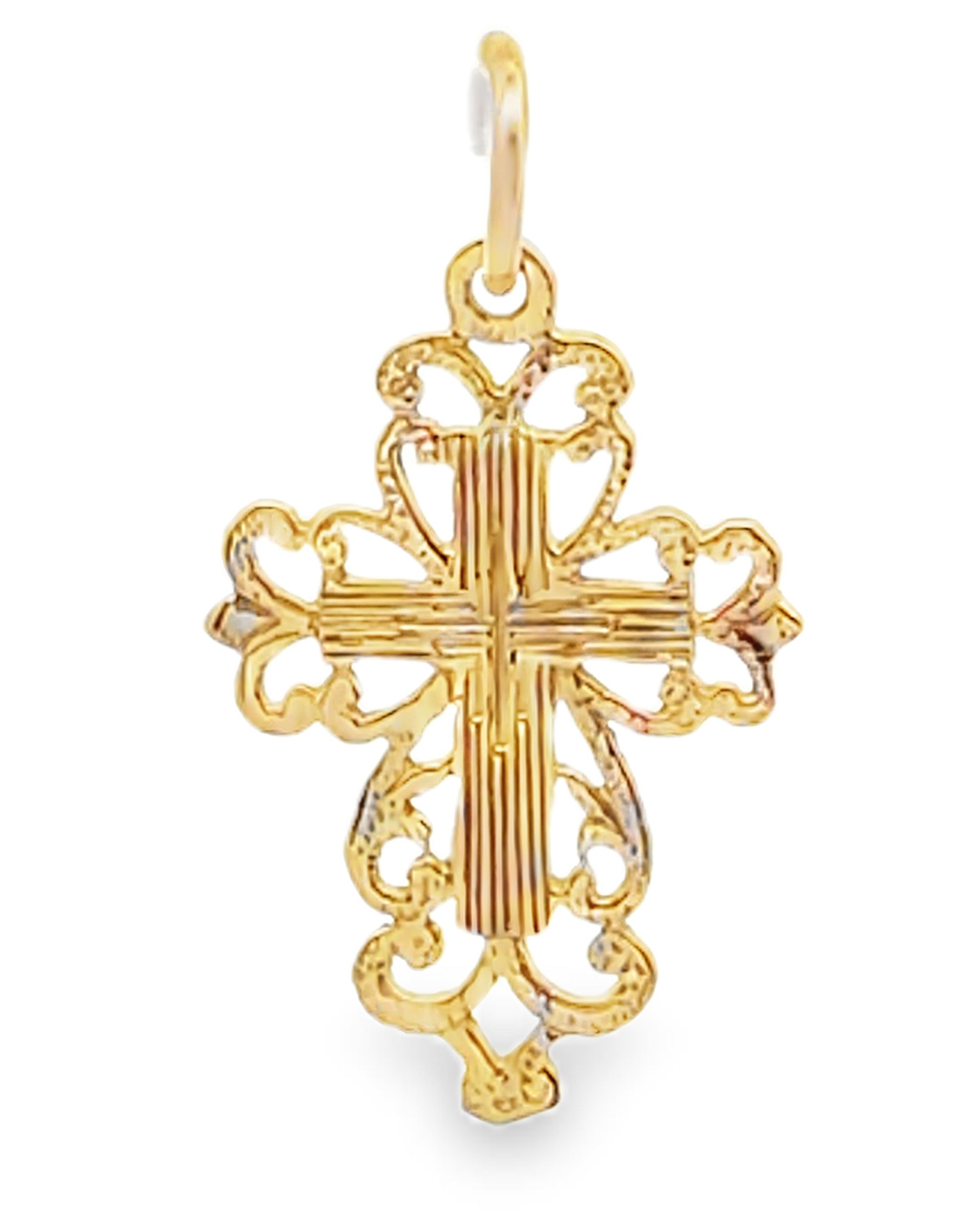 14K Yellow Gold Cross
