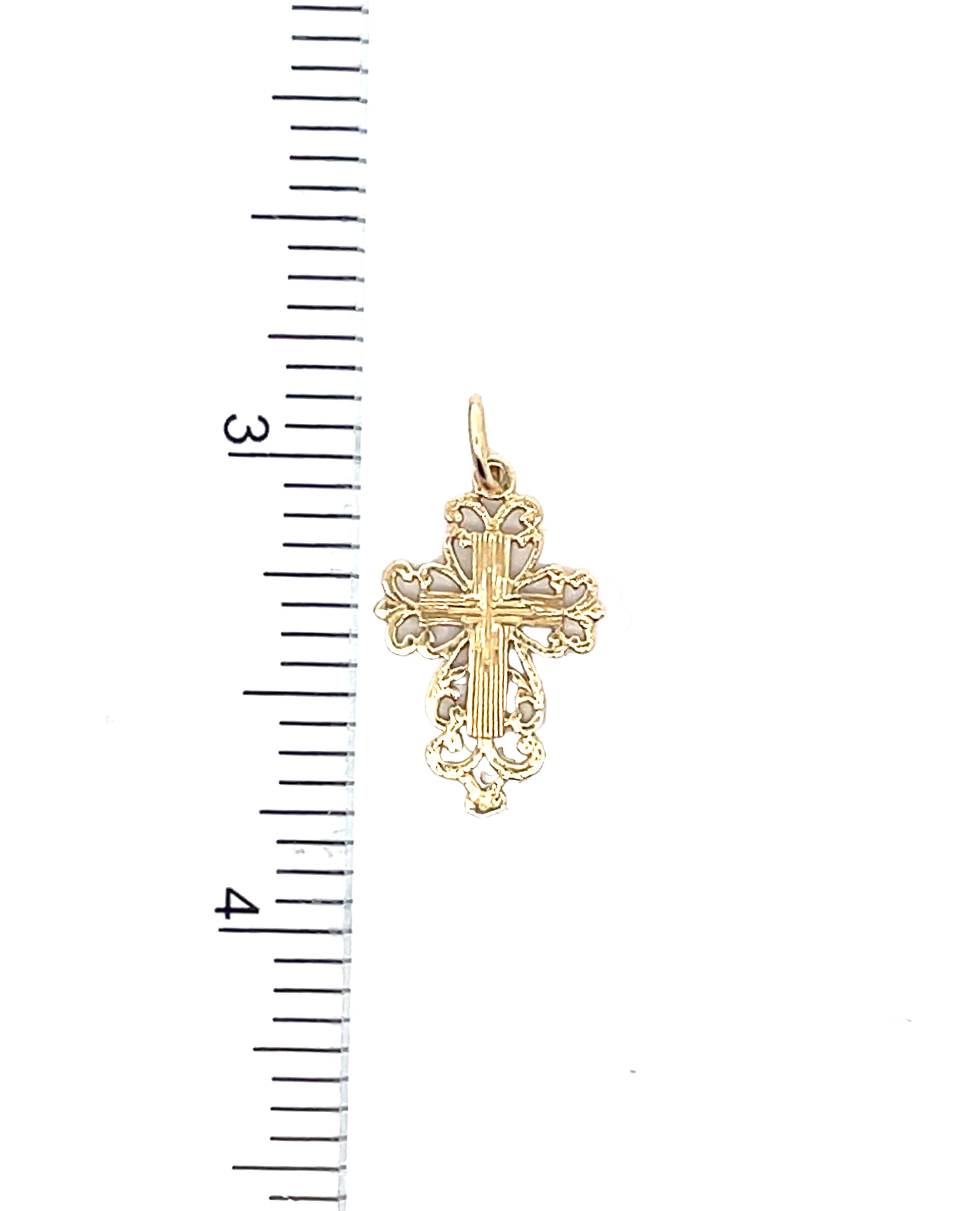 14K Yellow Gold Cross