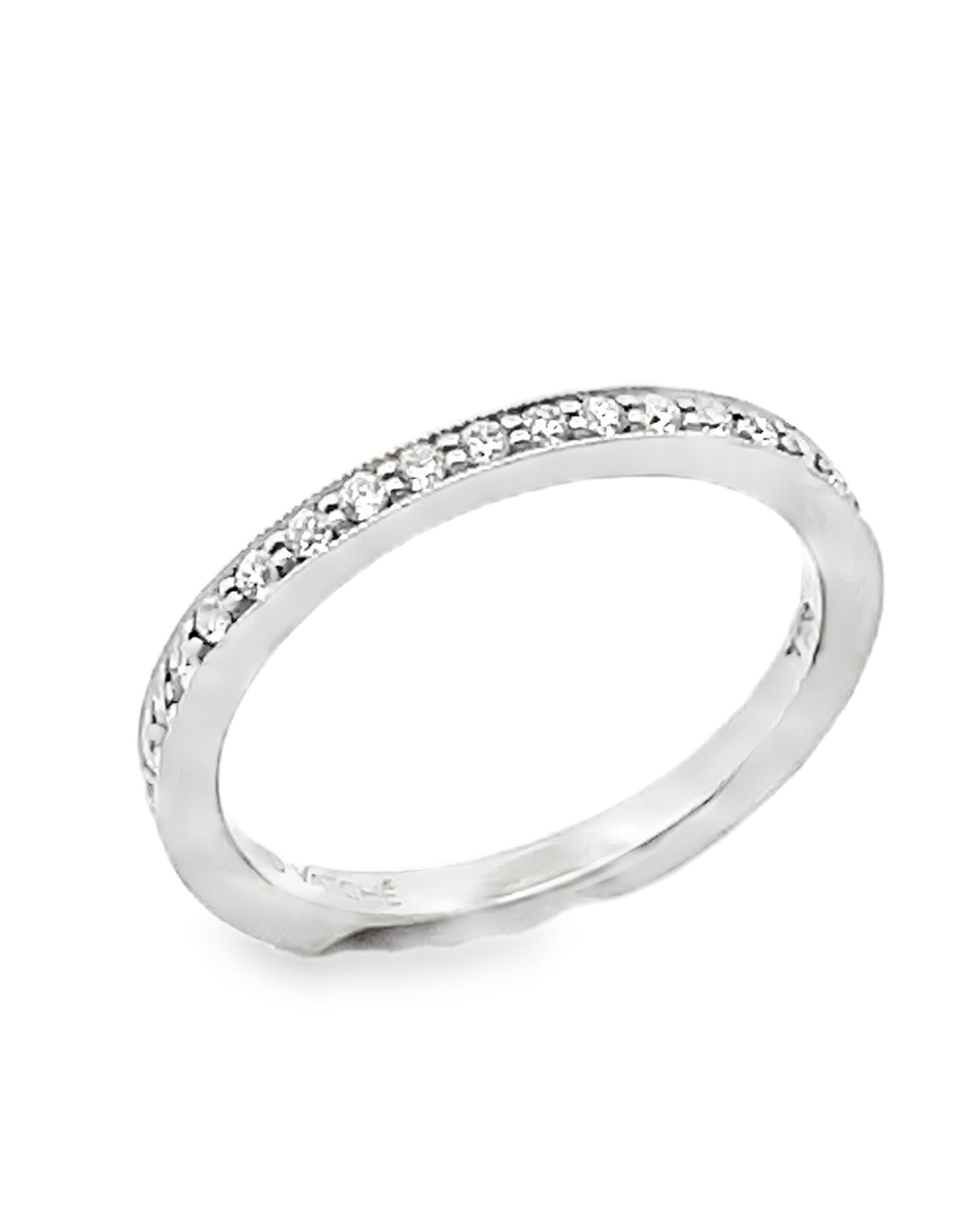 Platinum Milligrain Diamond Wedding Band