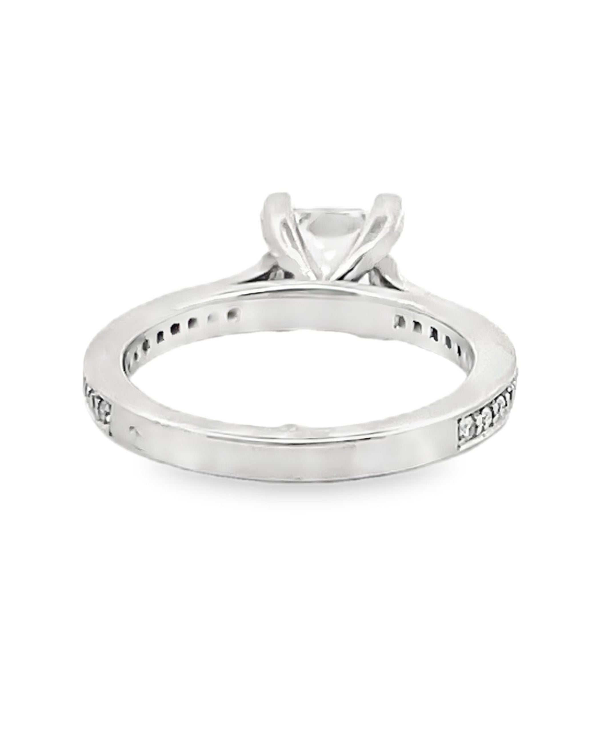 Platinum Designs By Vatche "Royal V Prong" Solitaire Engagem...