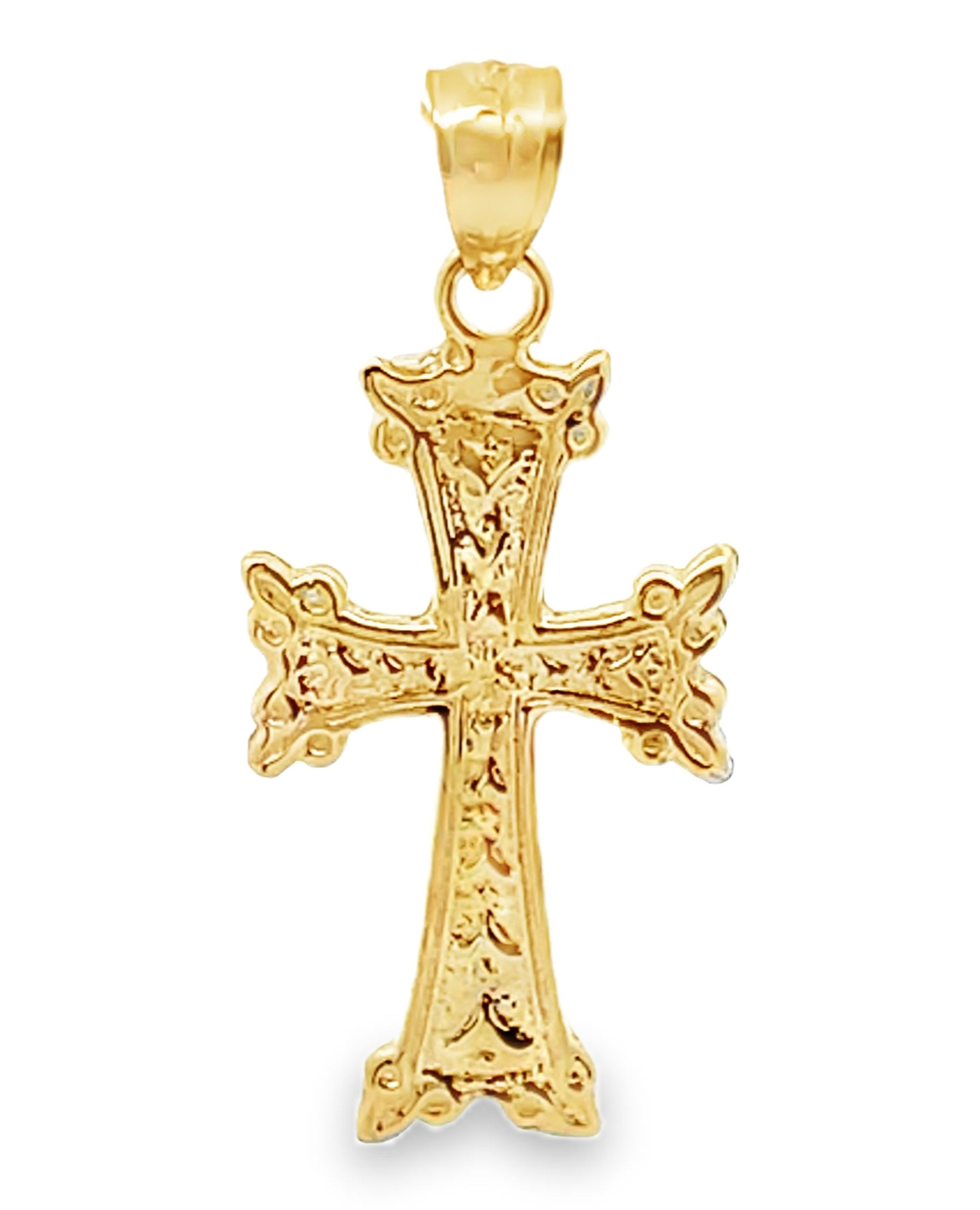 14K Yellow Gold Armenian Cross