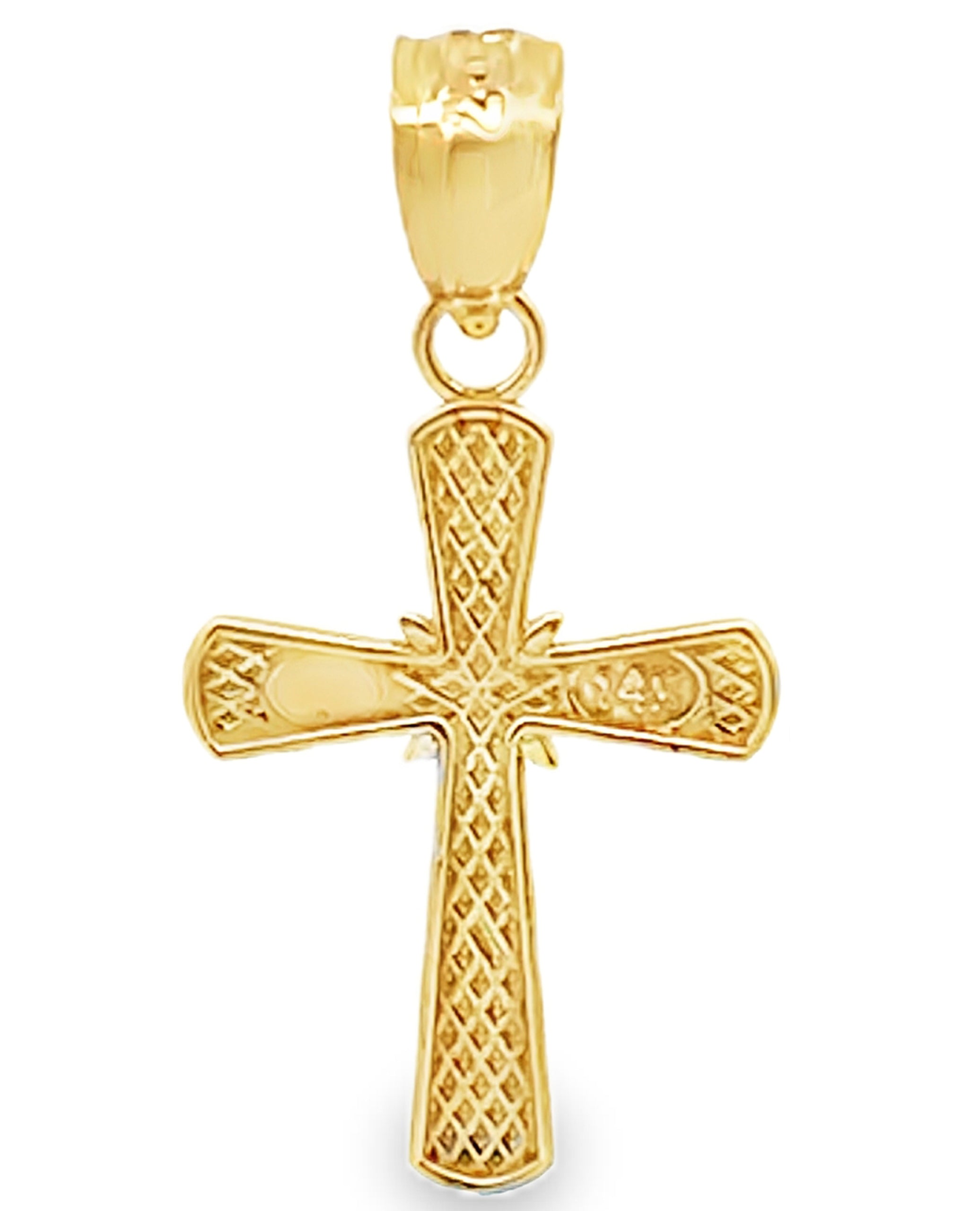 14K Yellow Gold Cross