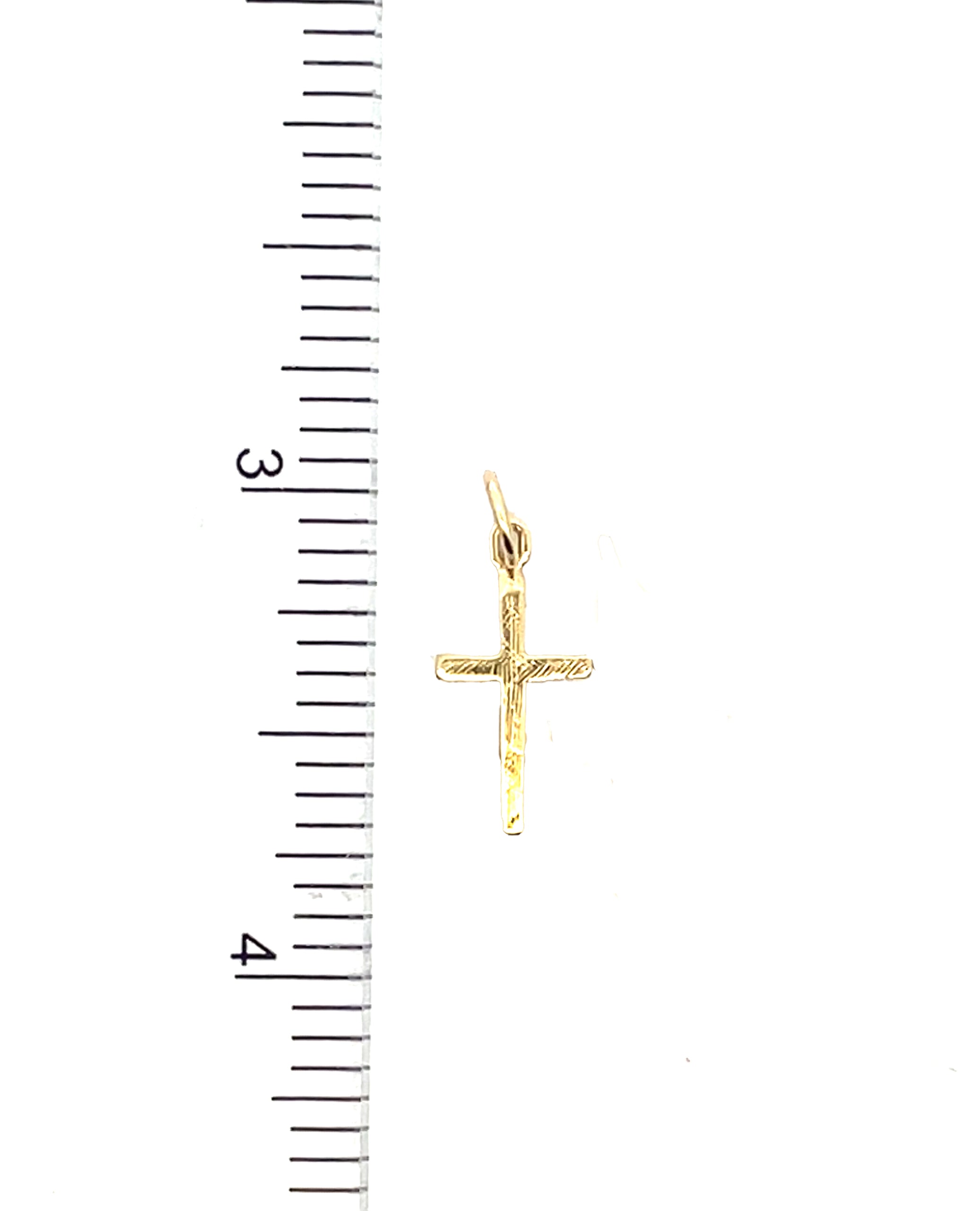 14K Yellow Gold Cross