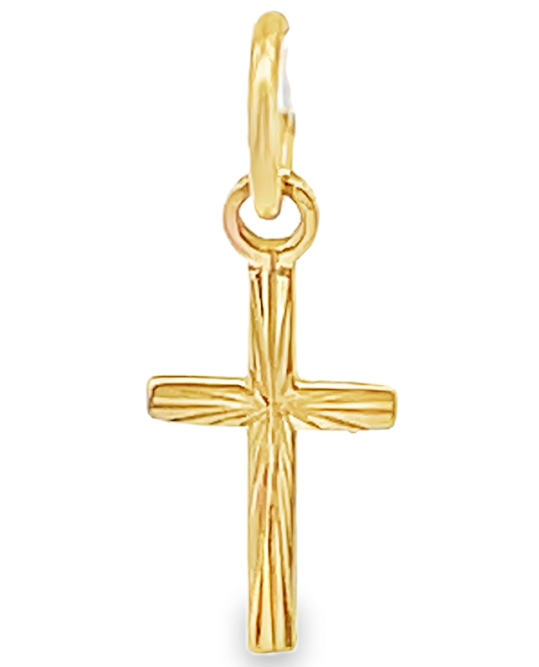 14K Yellow Gold Cross