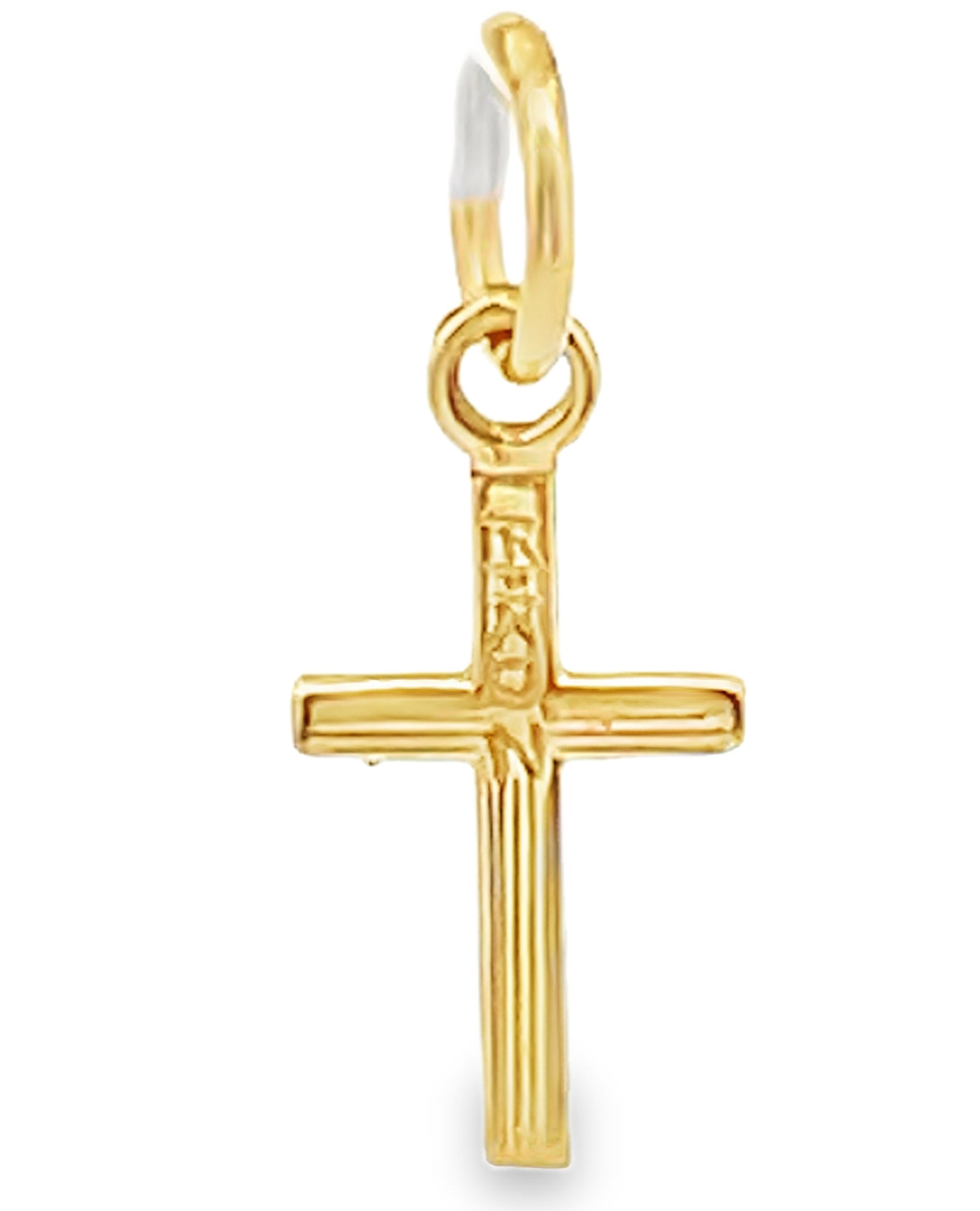 14K Yellow Gold Cross
