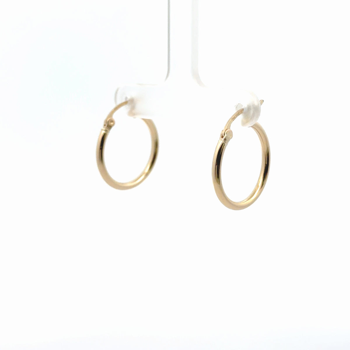 14K yellow gold hoop earrings - 1.50 grams