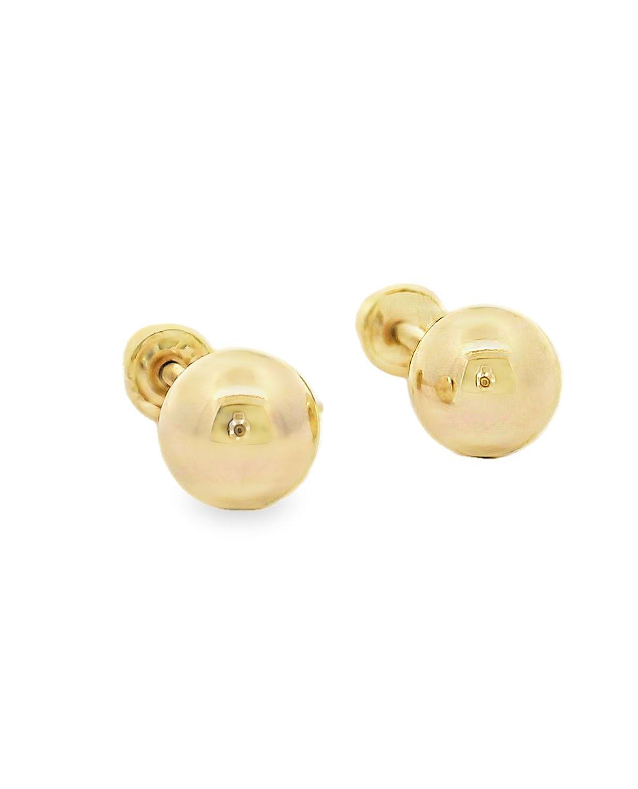 14K Yellow Gold 5mm Ball Earrings with Screwbacks