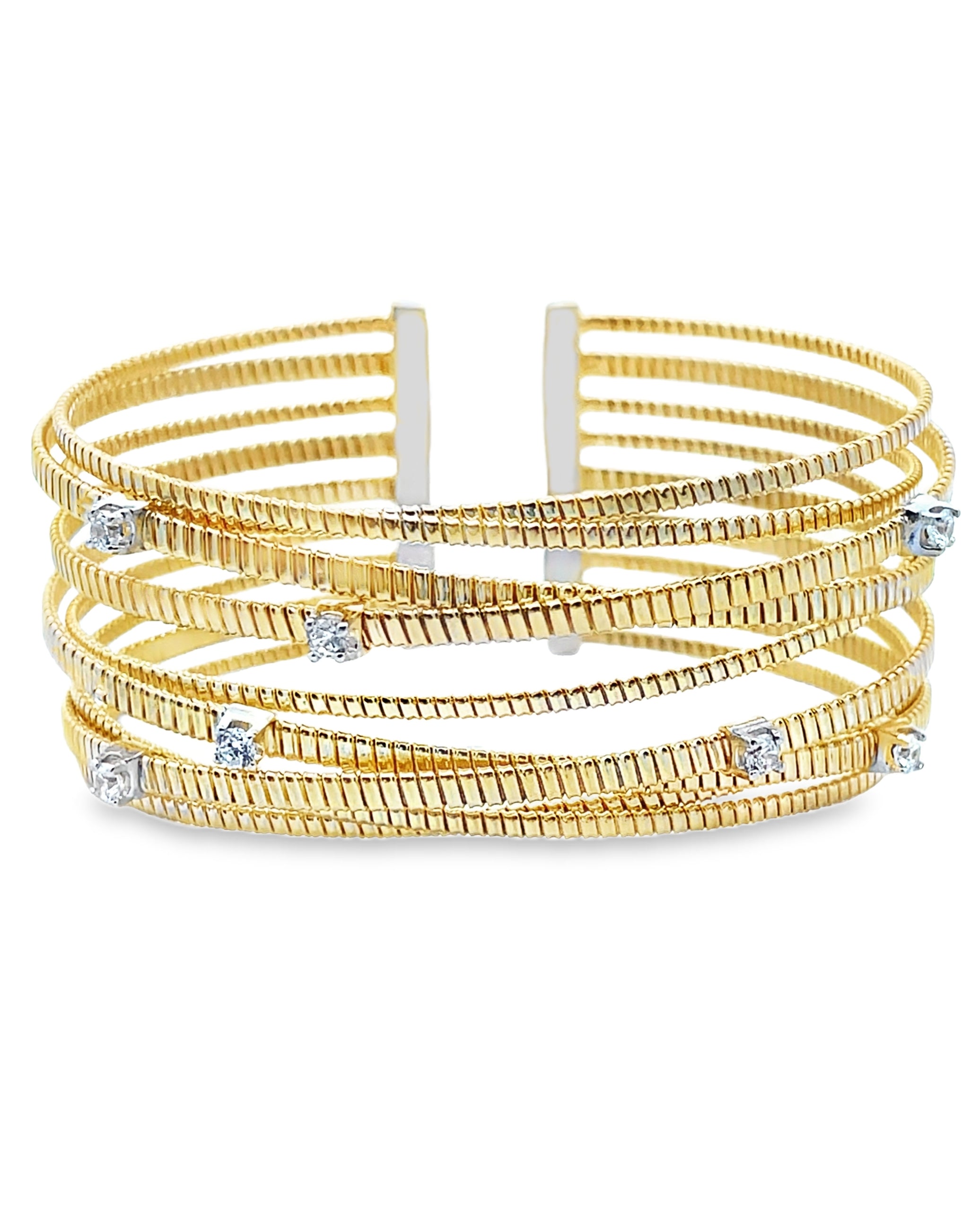 Marcello Pane BRFO 166G Sterling Silver Cuff Bracelet