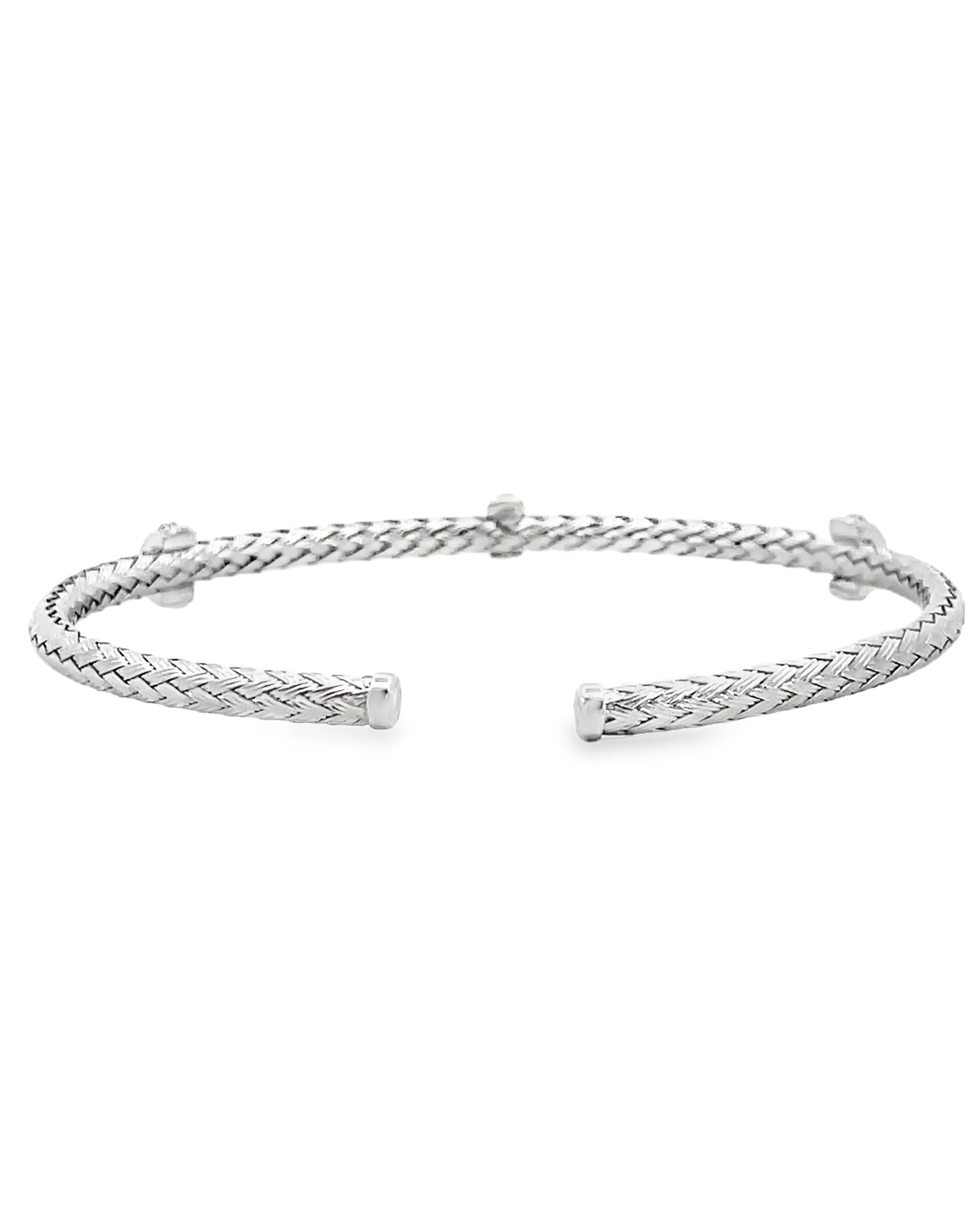 Marcello Pane BRFO 290G Sterling Silver Cuff Bangle Bracelet