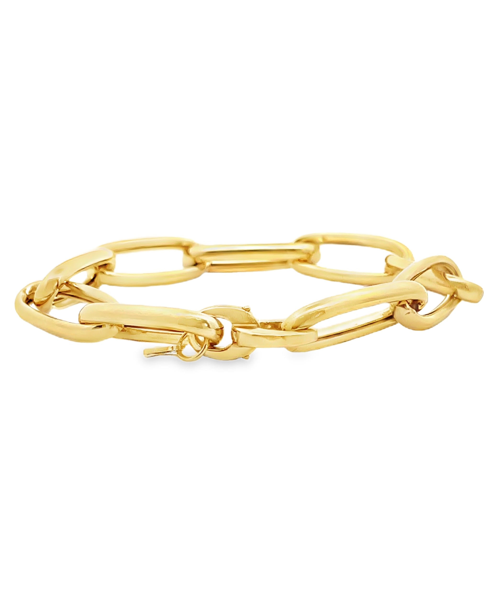 Marcello Pane BRSL 019 Sterling Silver Bracelet with Gold Overlay