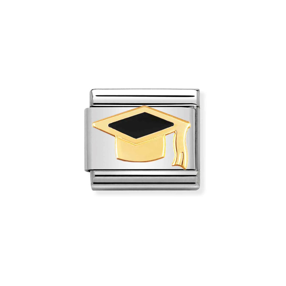 Nomination Composable Link 030223/08 Classic Back To School Black Graduation Hat