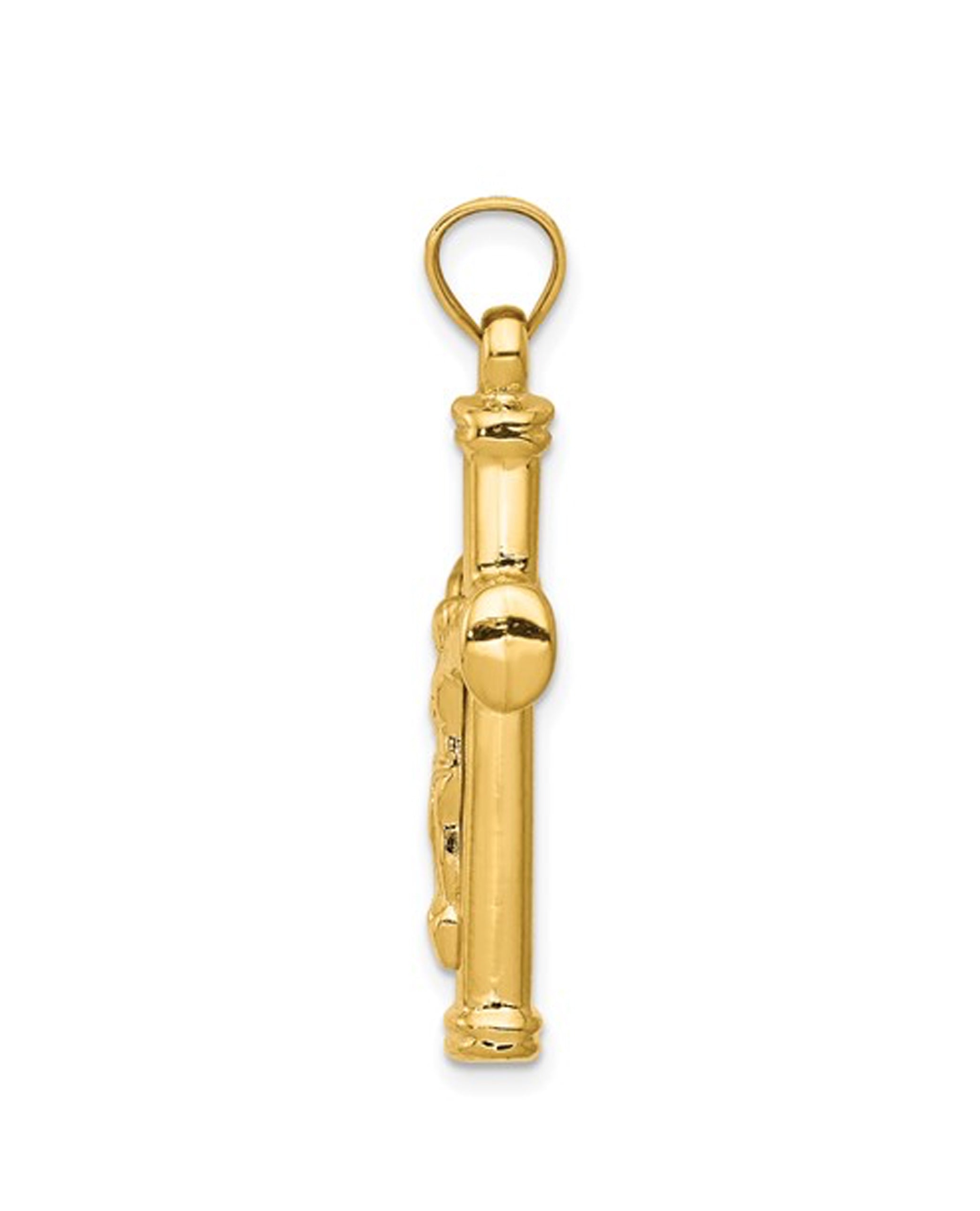 14K Yellow Gold Reversible Crucifix