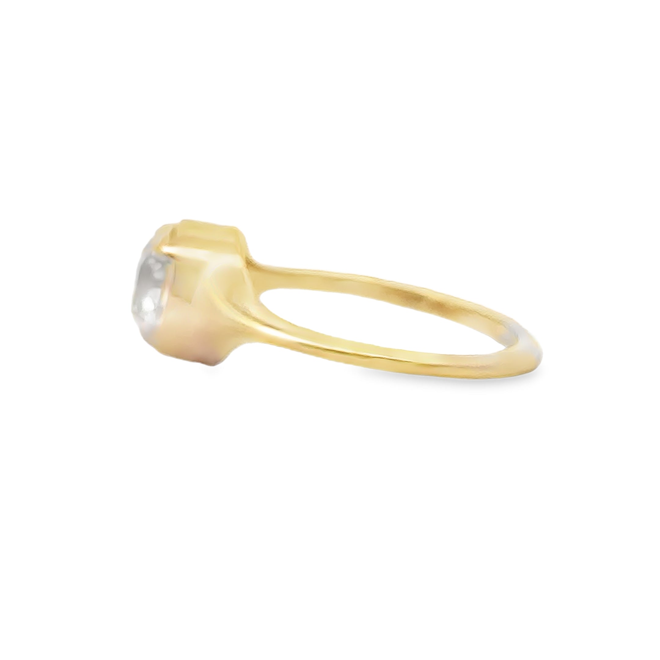 14K Yellow Gold Solitaire Engagement Ring