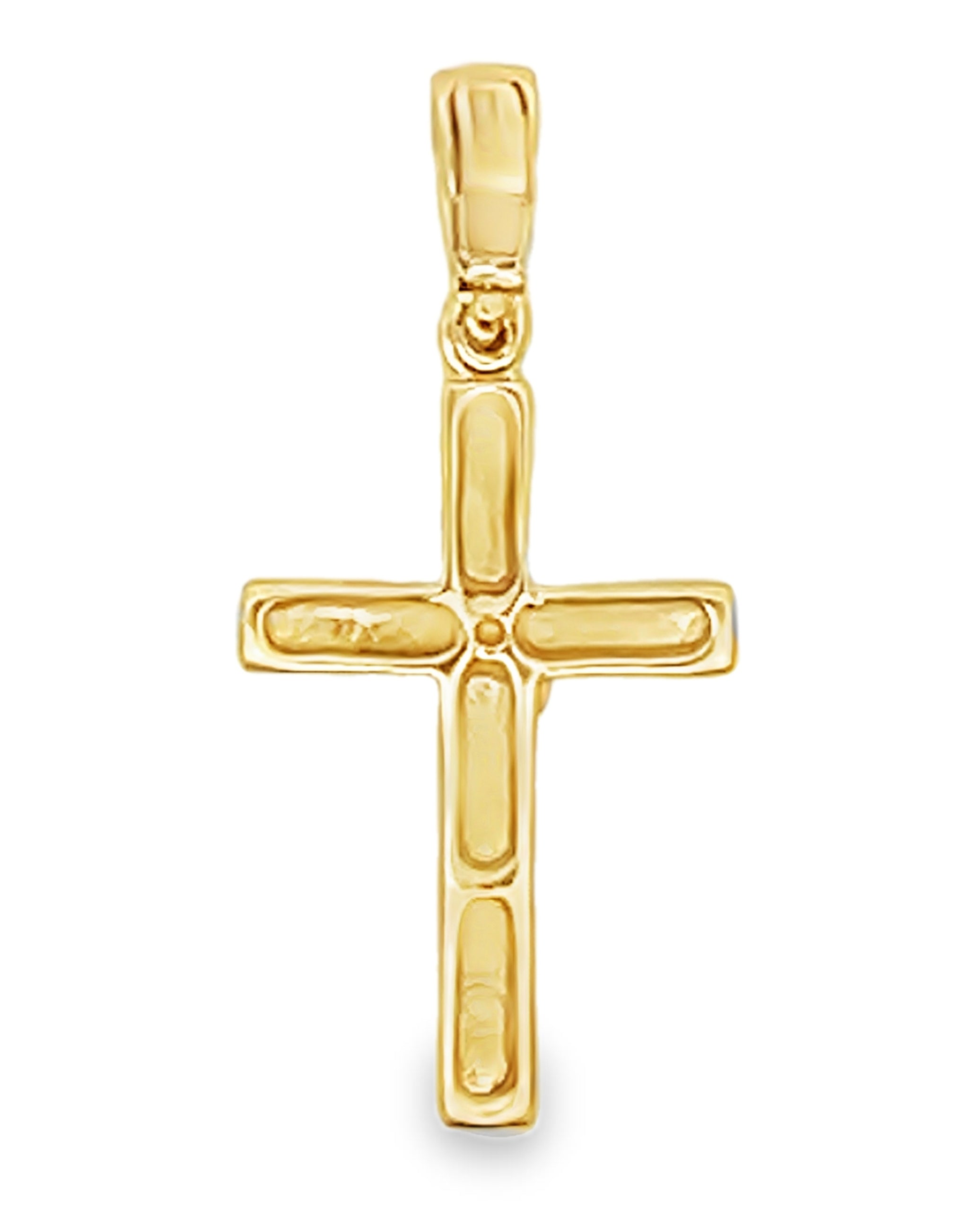 14K Yellow Gold Latin Cross
