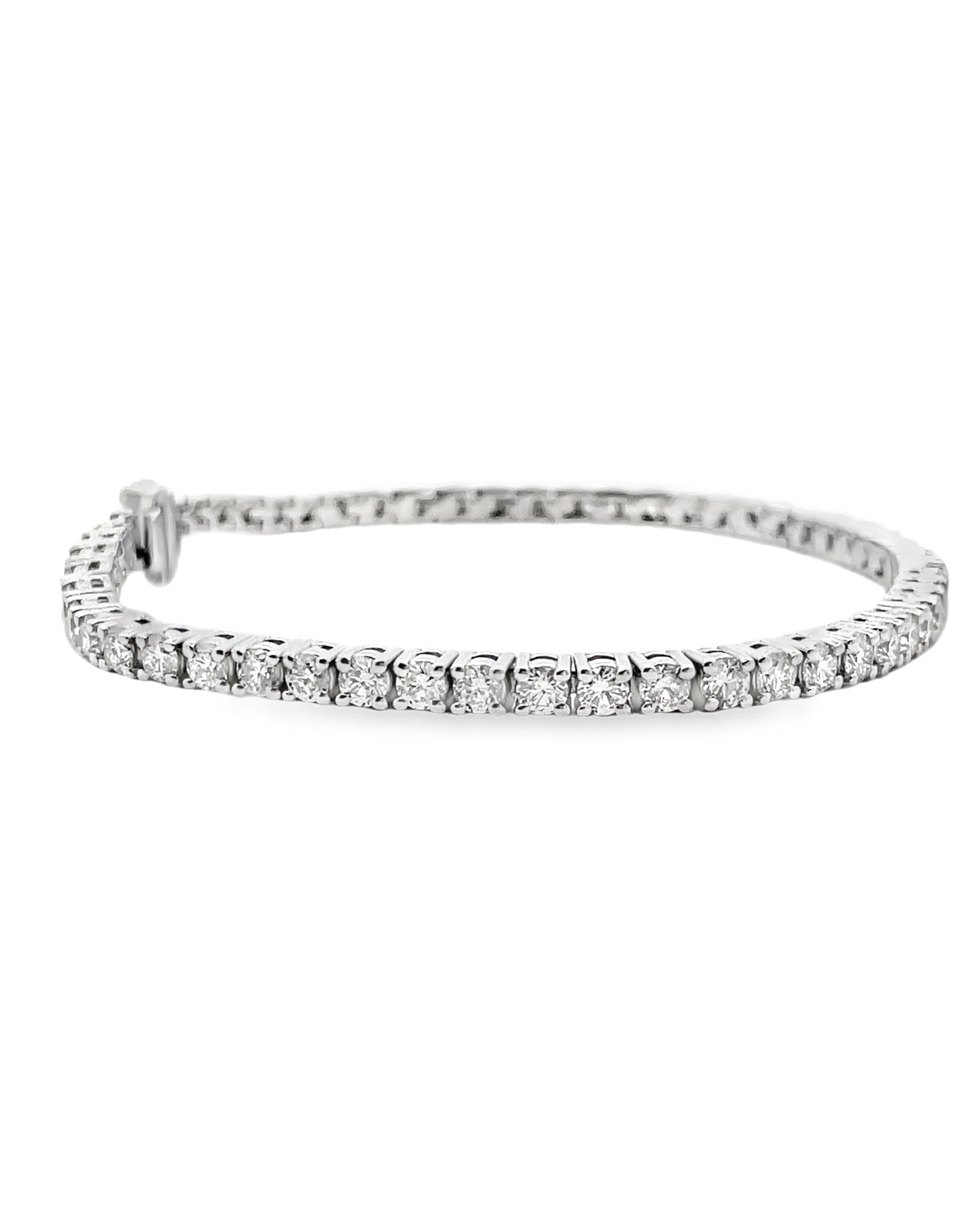 14K White Gold Tennis Bracelet