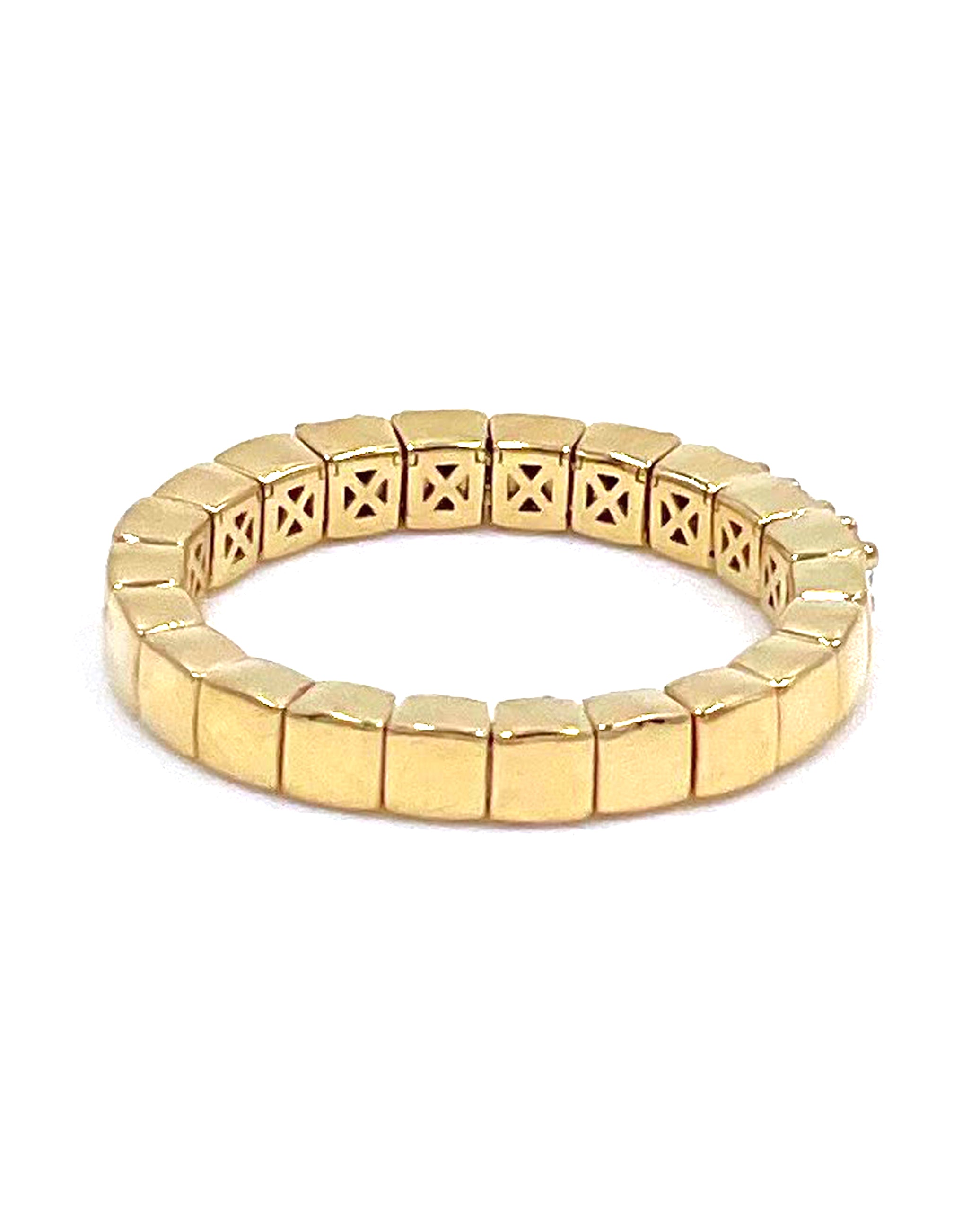 18K Yellow Gold Diamond Expansion Ring
