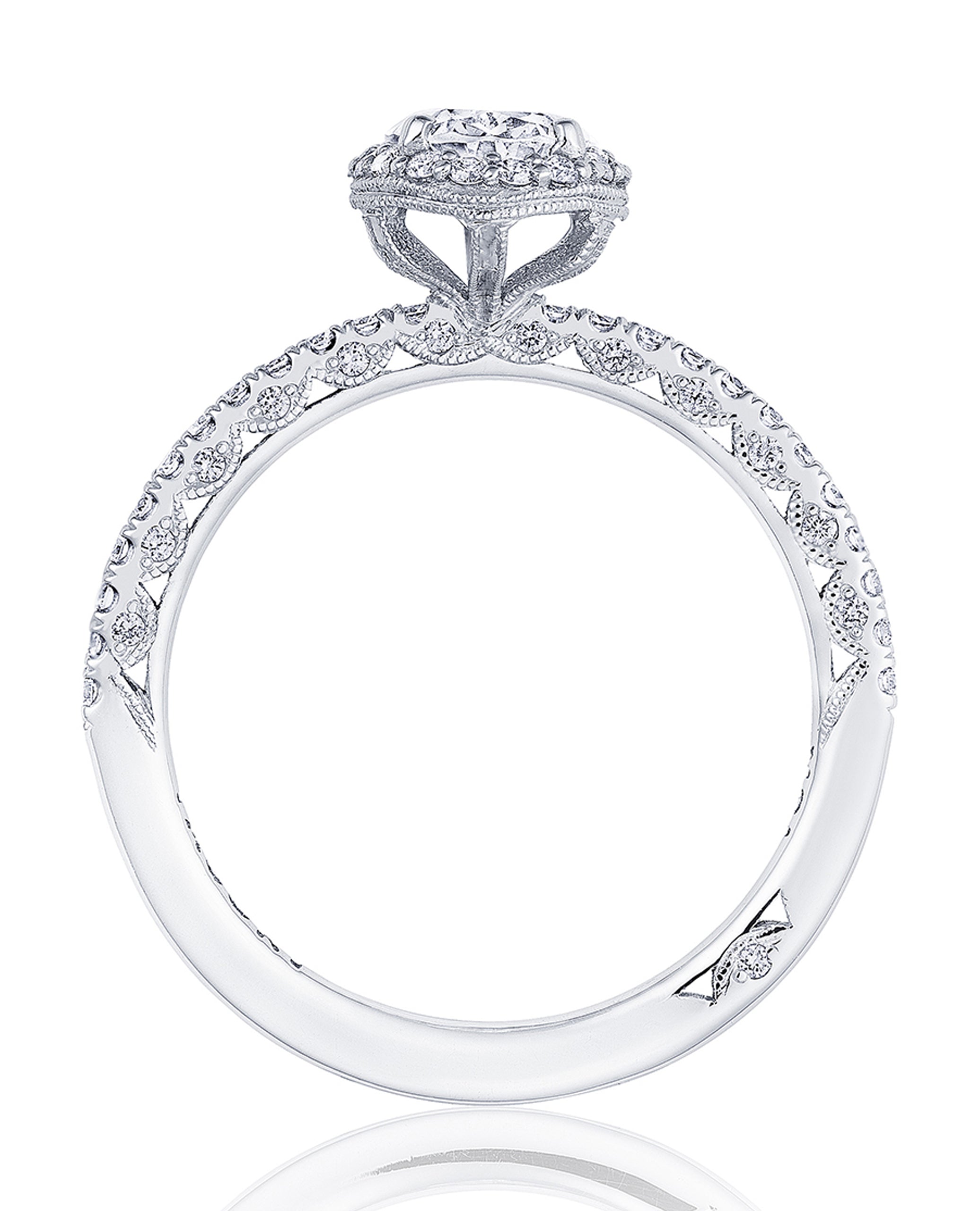 Tacori HT2572 1.5OV8X6 Petite Crescent Engagement Ring