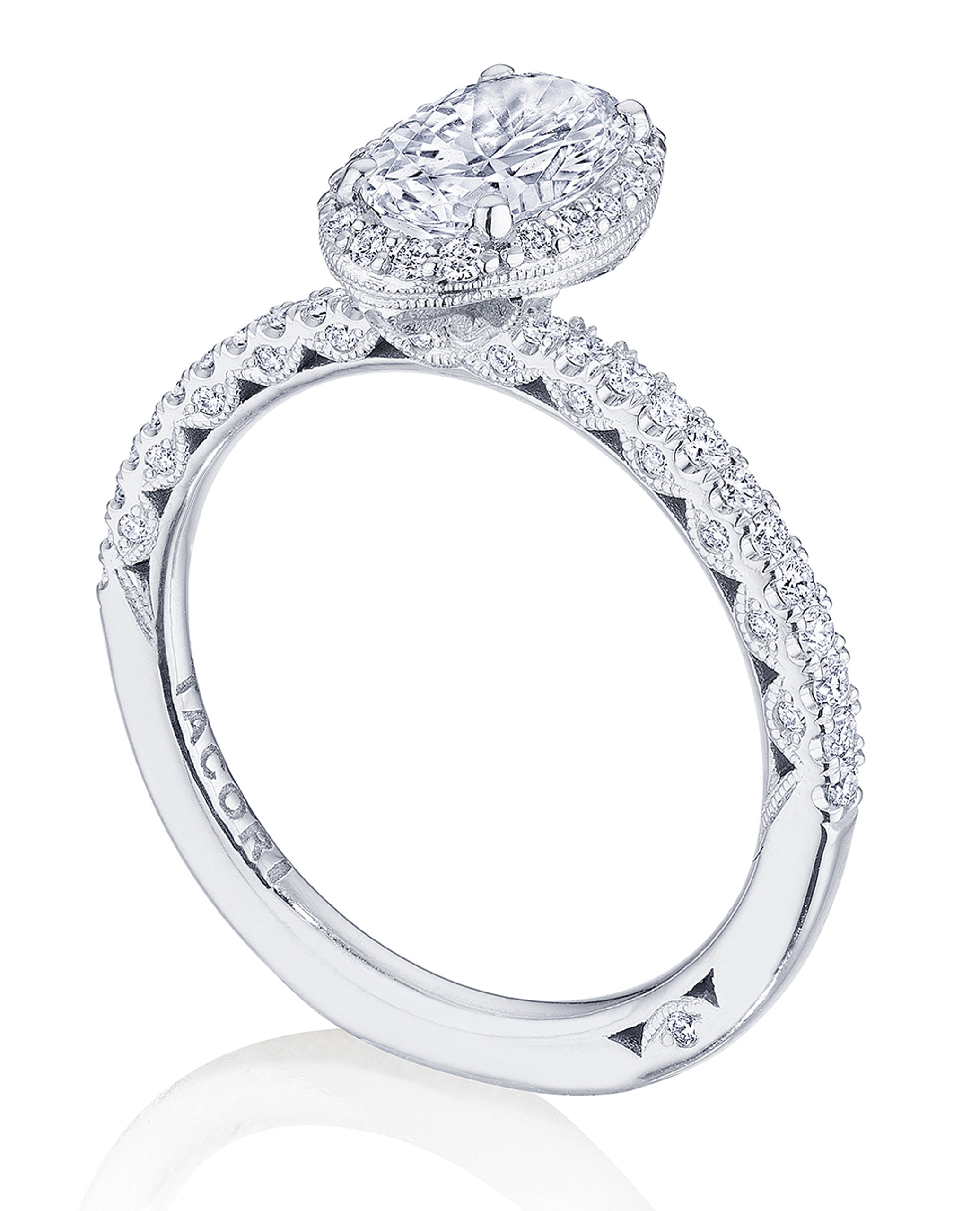 Tacori HT2572 1.5OV8X6 Petite Crescent Engagement Ring