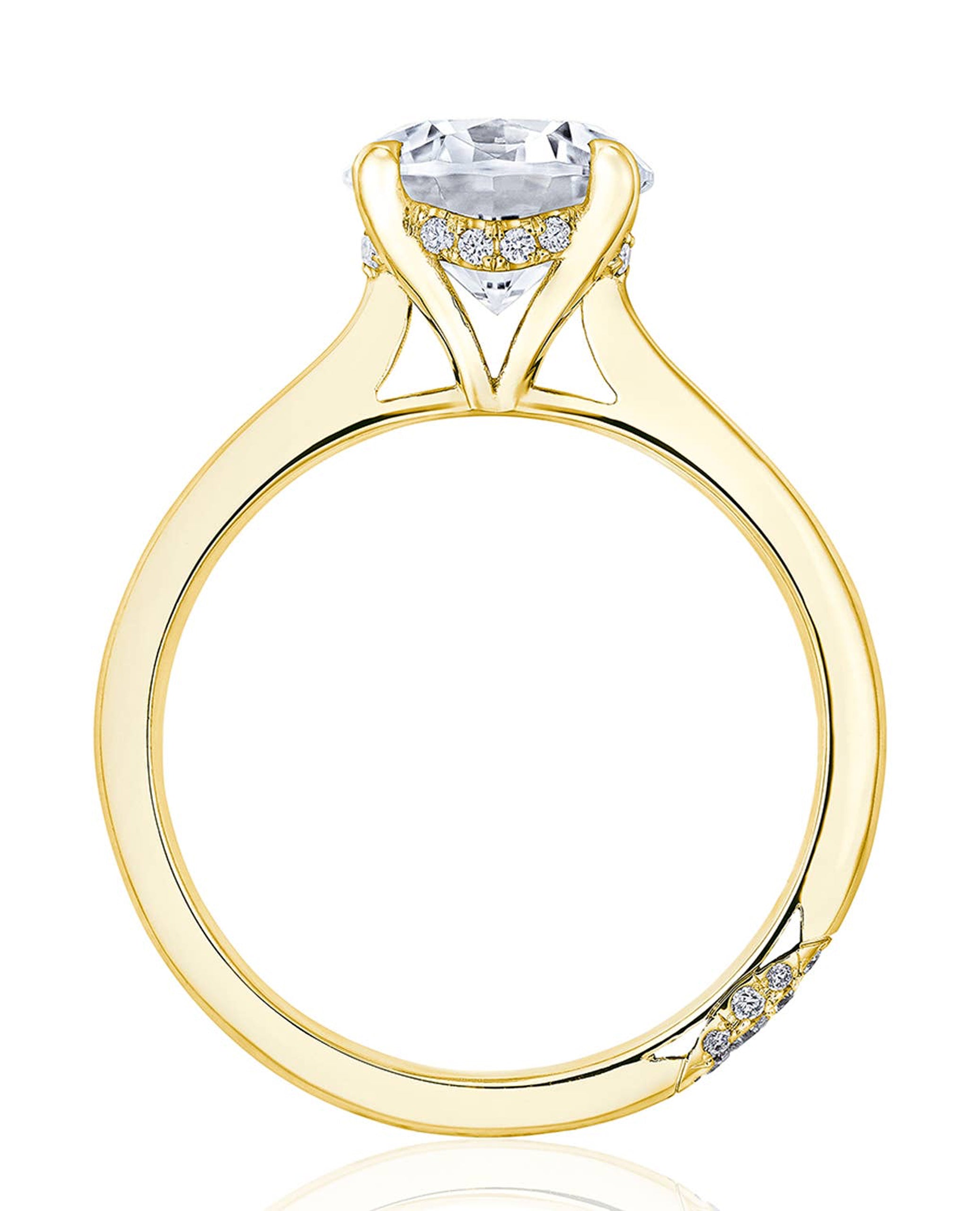 Tacori HT2580RD8Y RoyalT 18K Yellow Gold Classic Crescent Ring