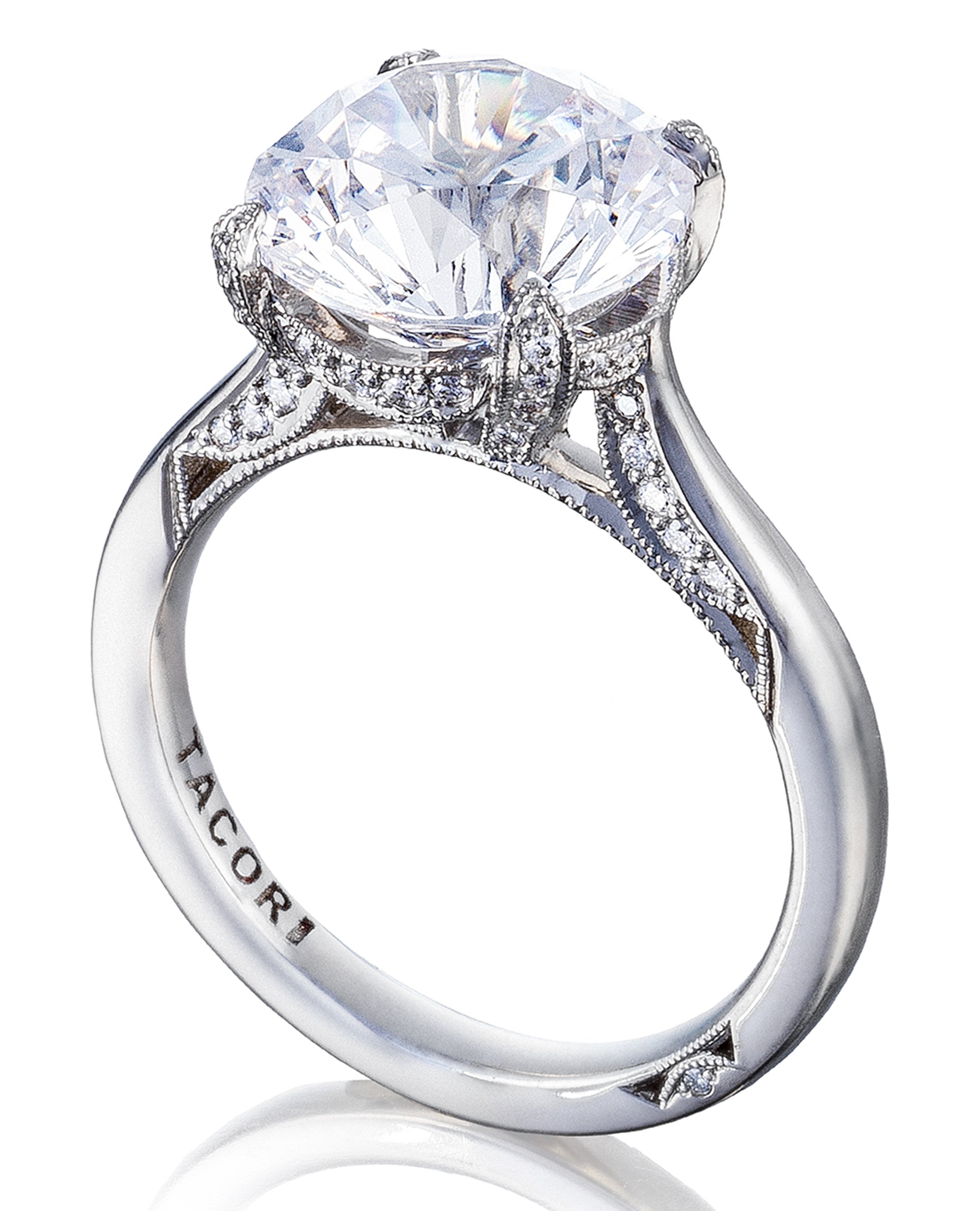 Tacori HT2625RD10 Royal T Platinum Engagement Ring