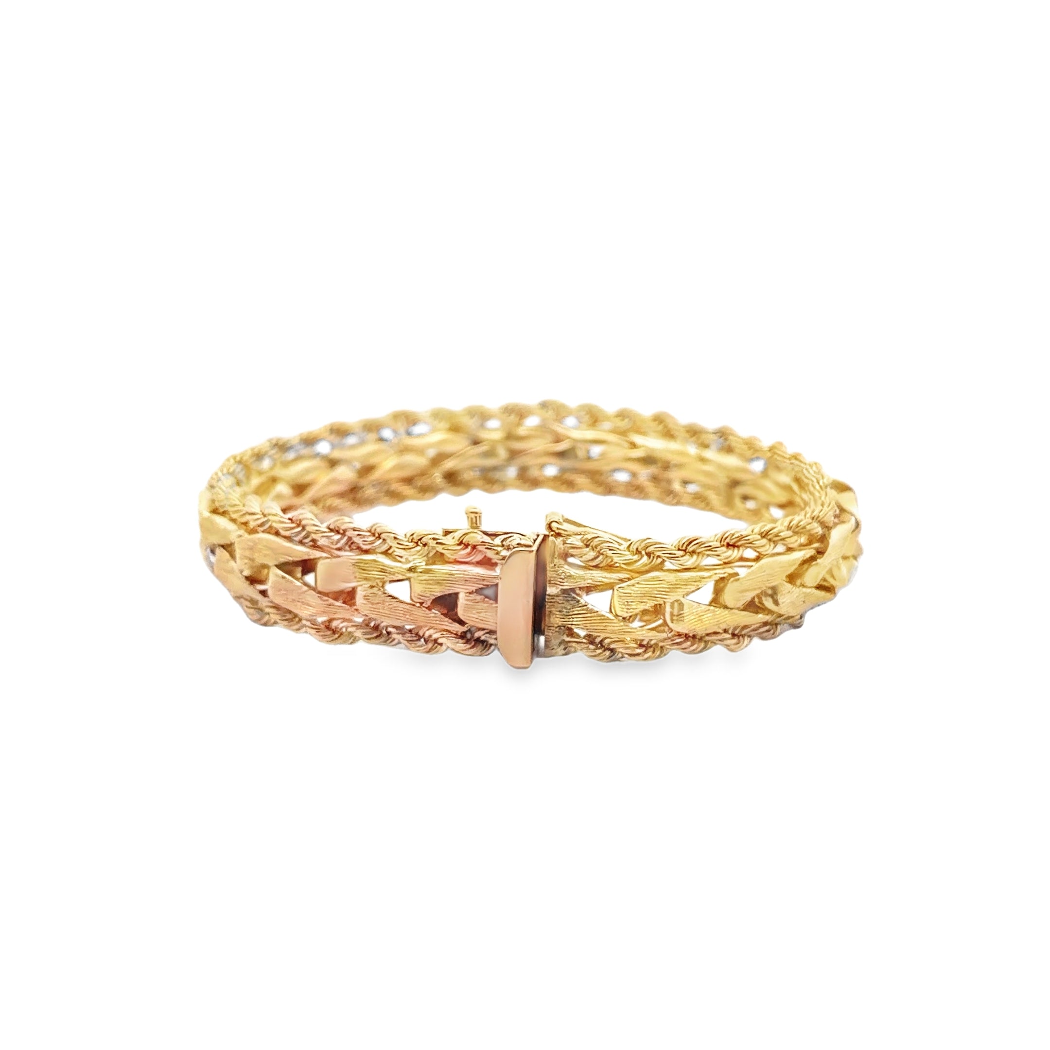 Repair 14k Yellow Gold Woven Bracelet: Reconstruct Link